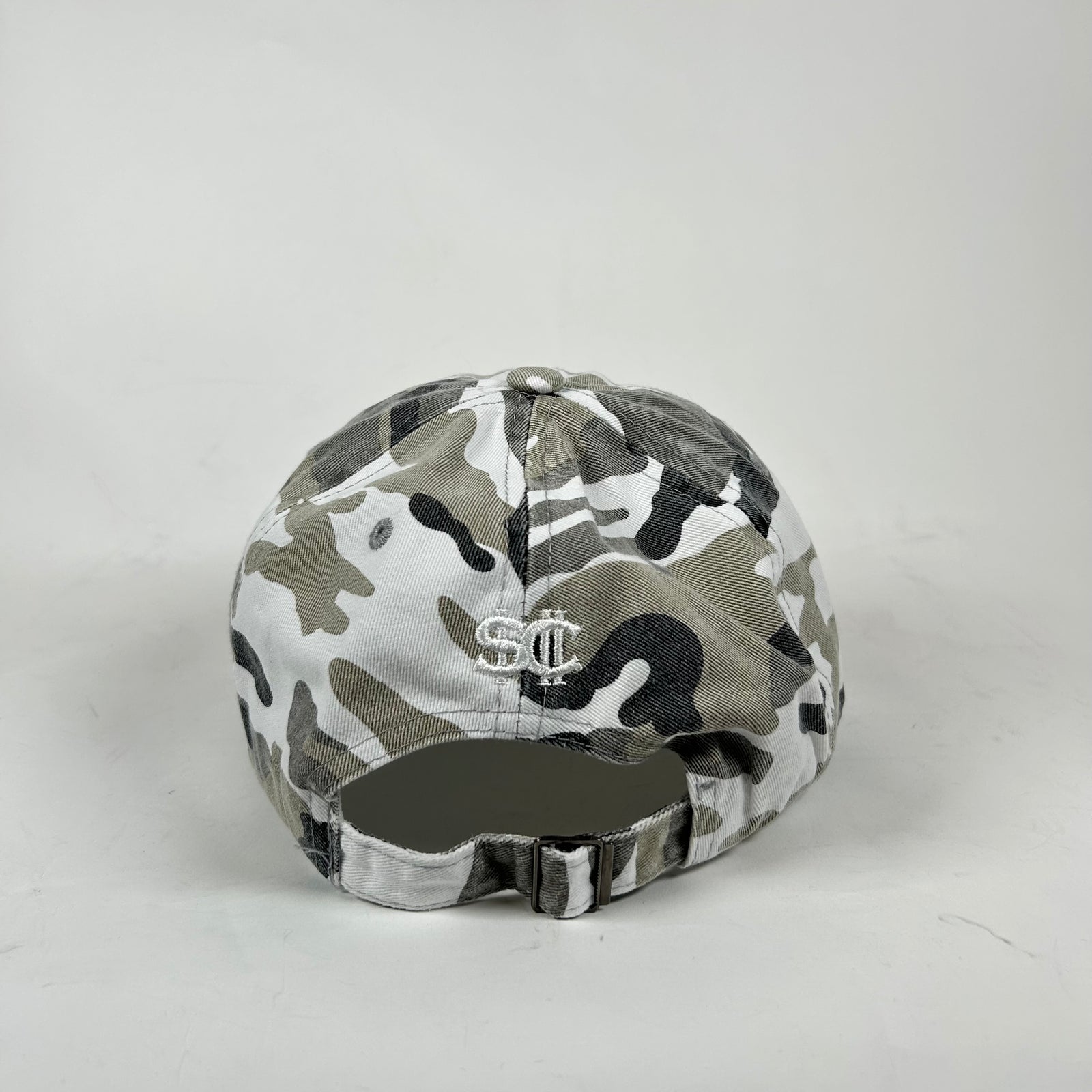 Street Commerce Snow Camo Logo Distressed Cap