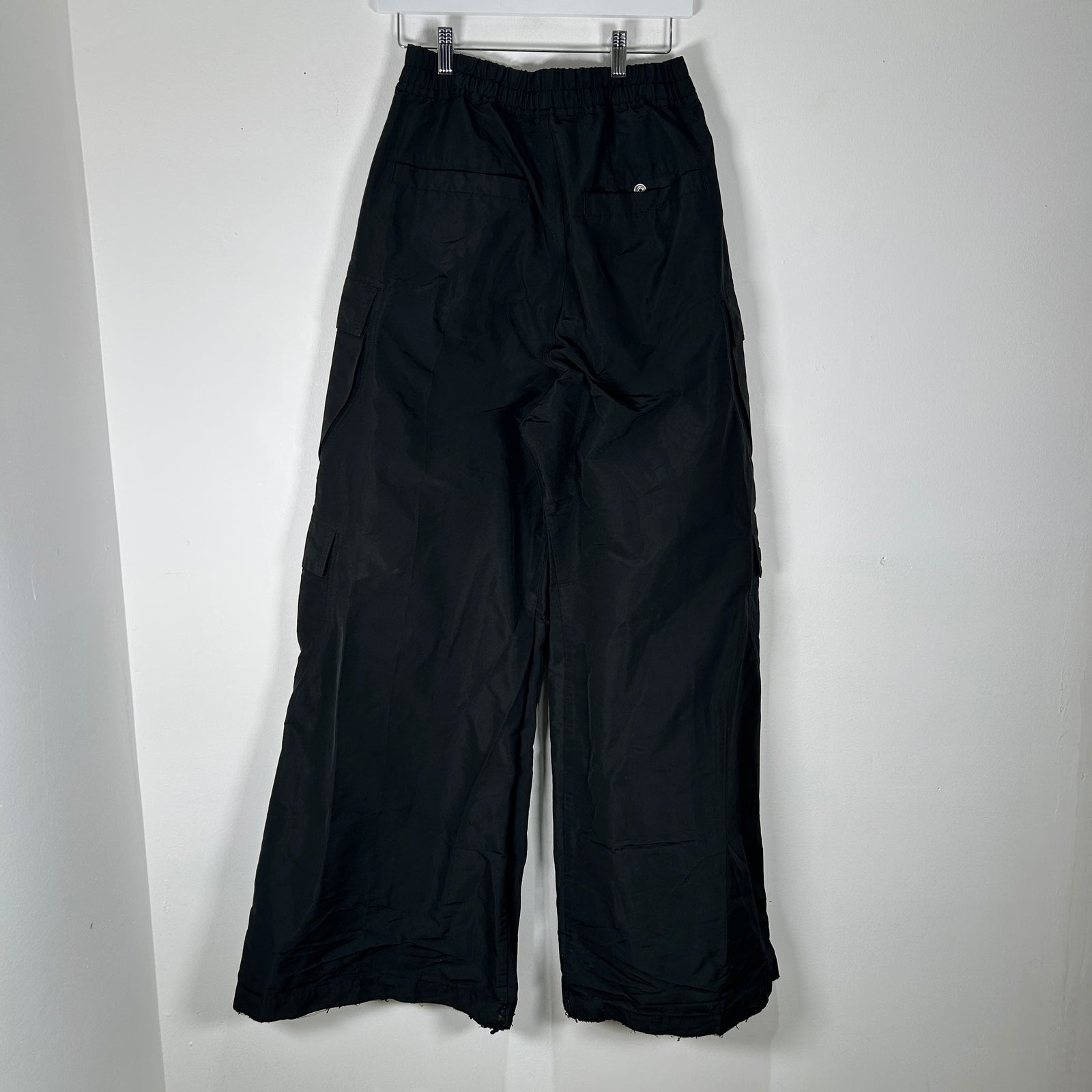 Rick Owens DrkShdw Black Nylon Bela Cargo Pants Size S