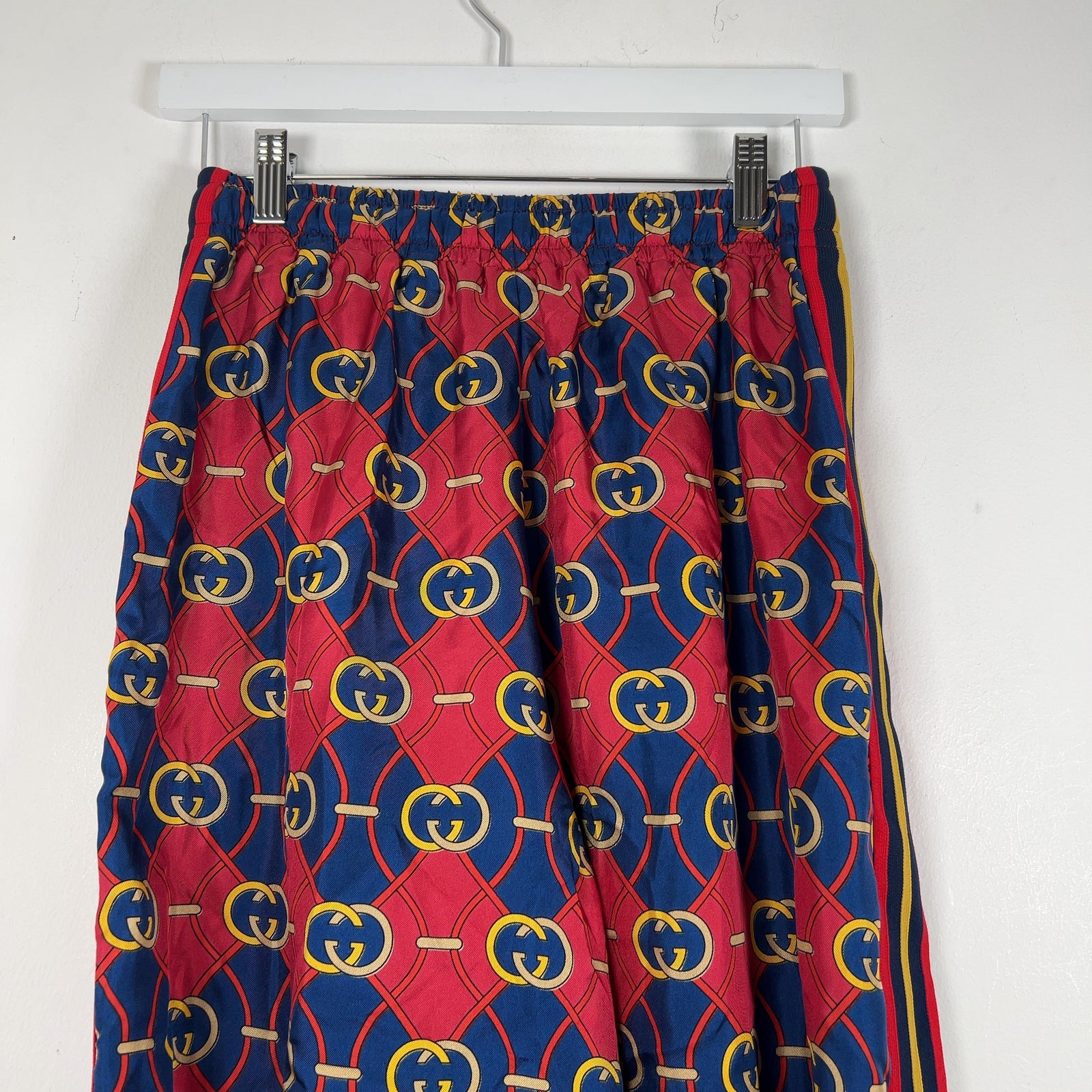 Gucci Jacquard Silk Monogram Jogger Pants