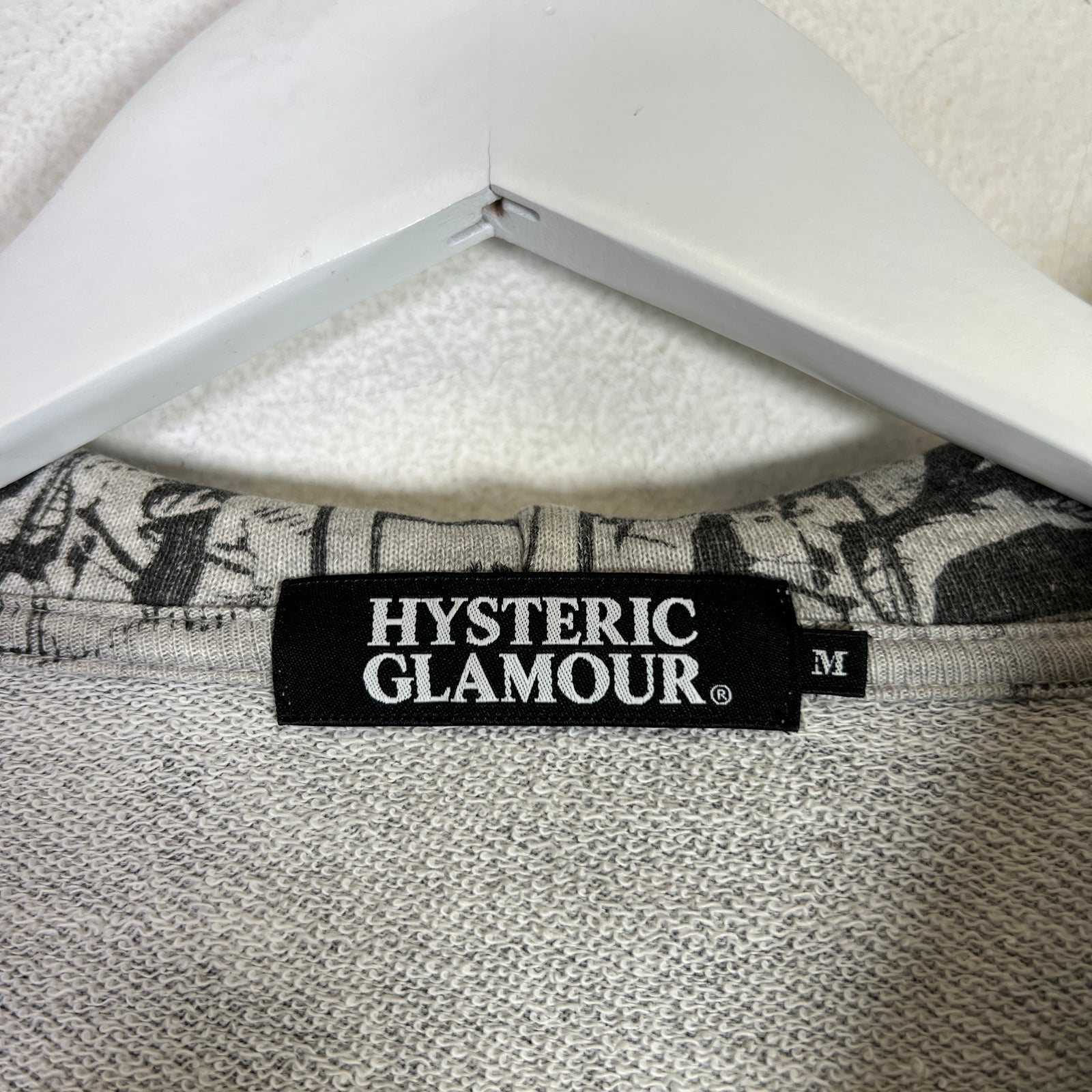 Hysteric Glamour New York Dolls AOP Zip-Up Hoodie
