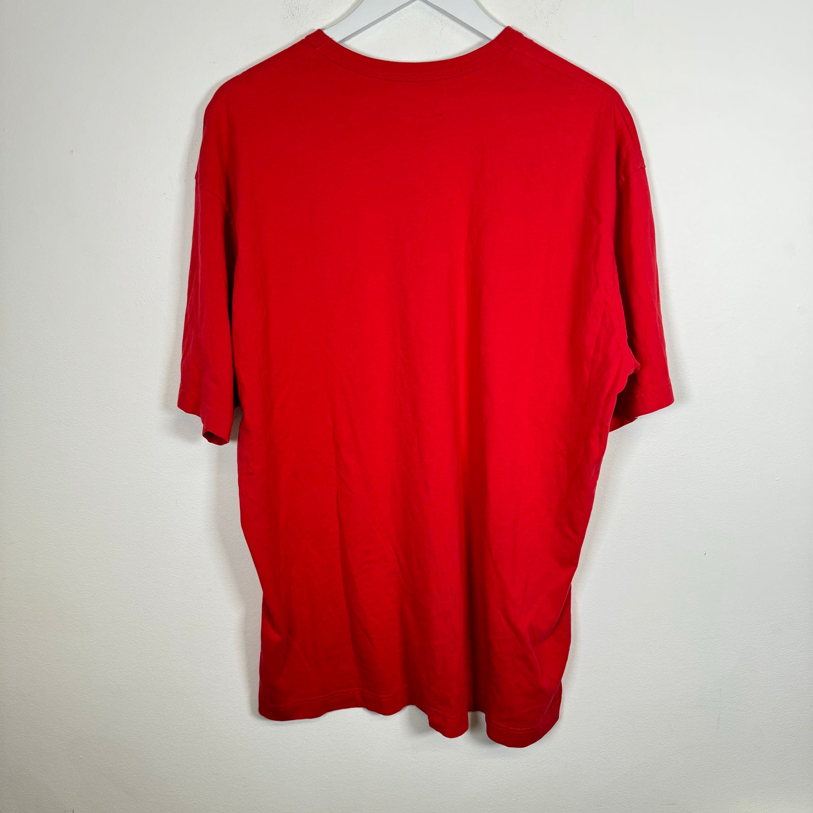 CDG Shirt Red Logo Tee Size
