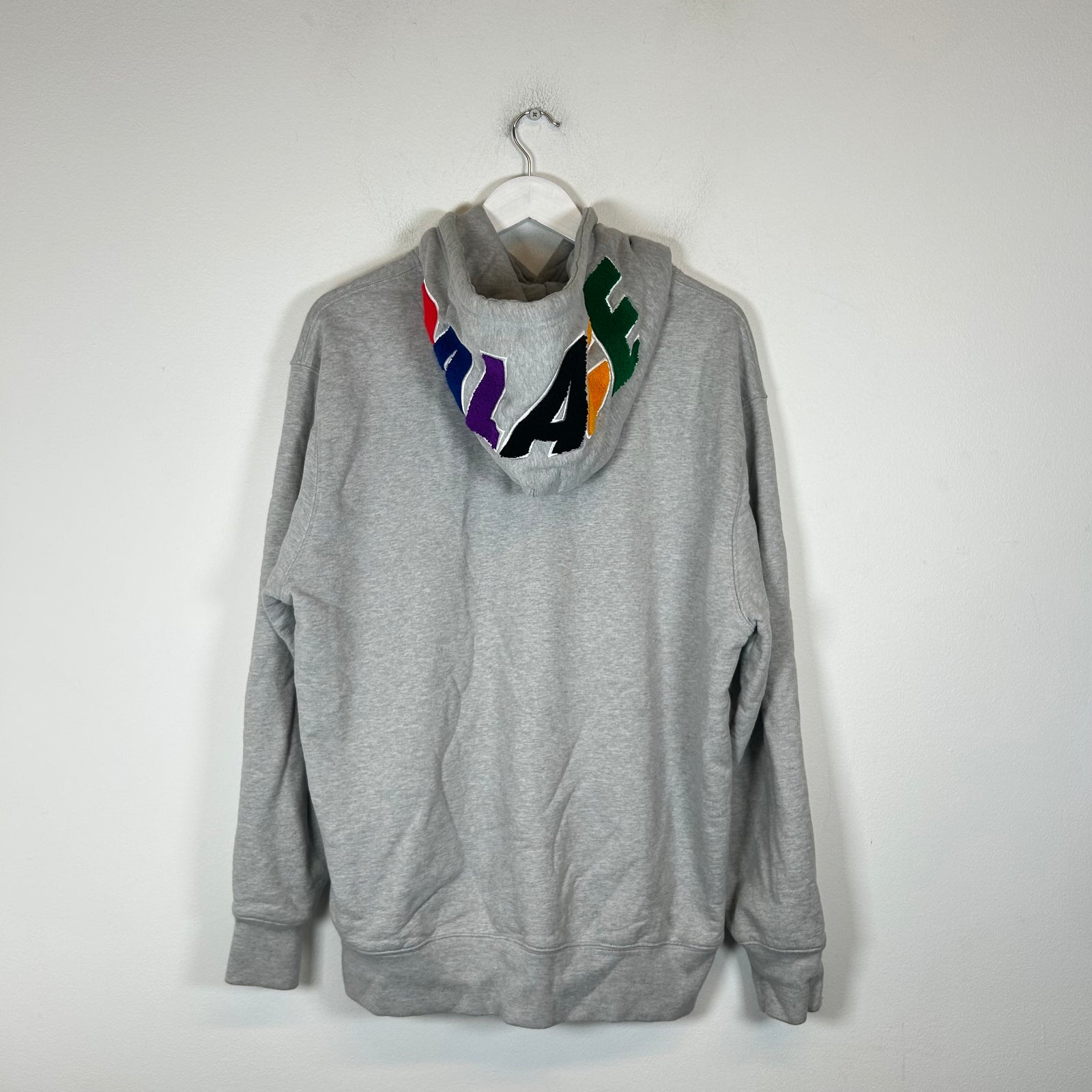 Palace Grey Hood Logo Hoodie Size XL