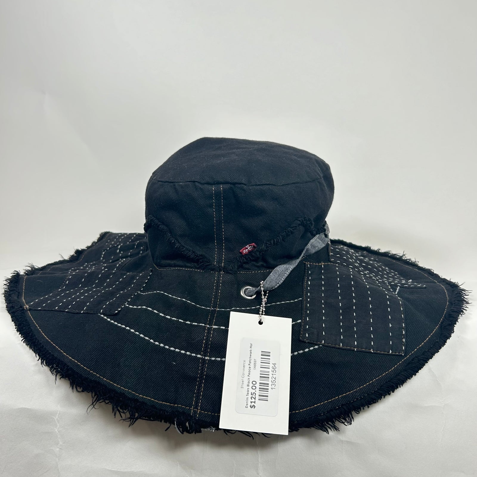 Denim Tears Black Peace Patchwork Hat