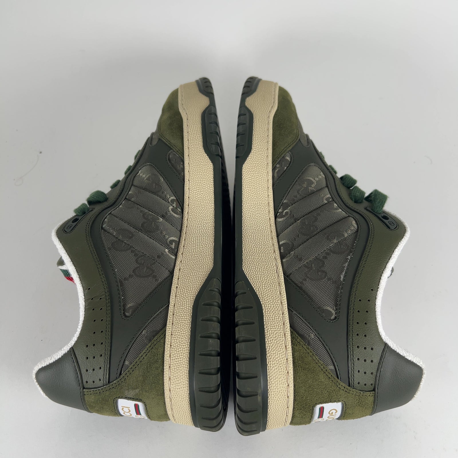 Gucci Re-Web Green GG Low Top Low Top Sneakers Size 11.5