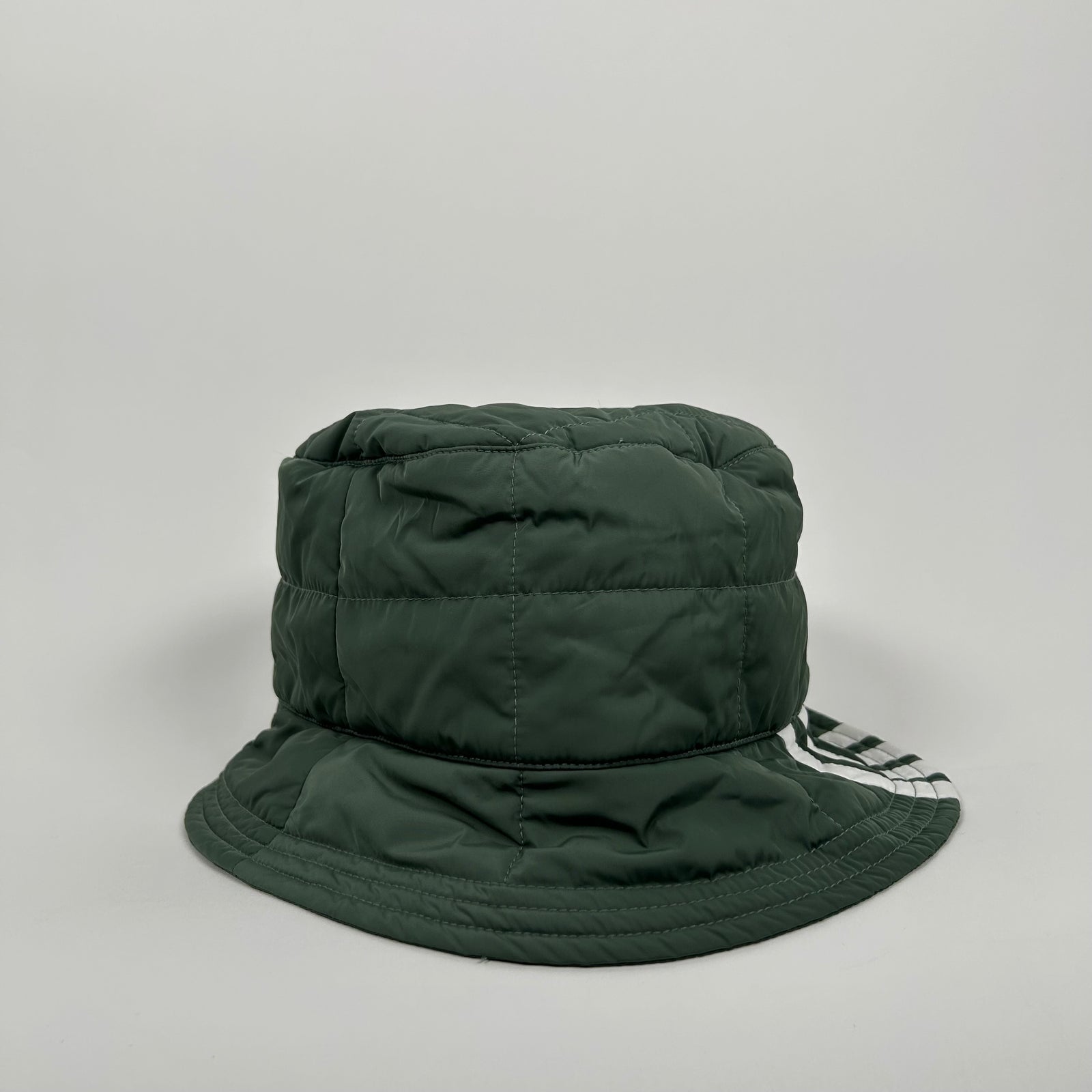 Thom Browne Green Puffer Bucket Hat Size M