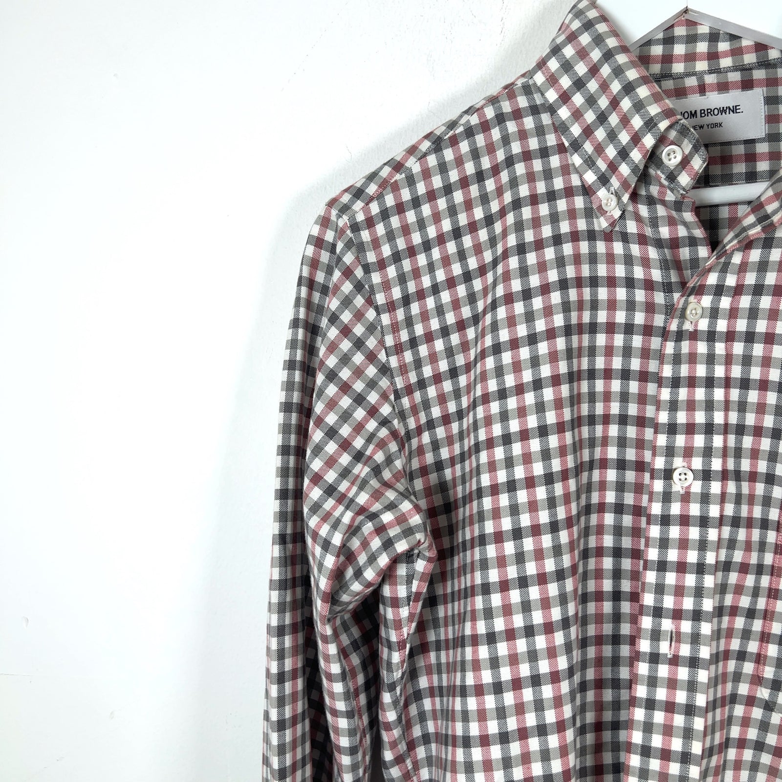 Thom Browne Plaid Button-Up Shirt
