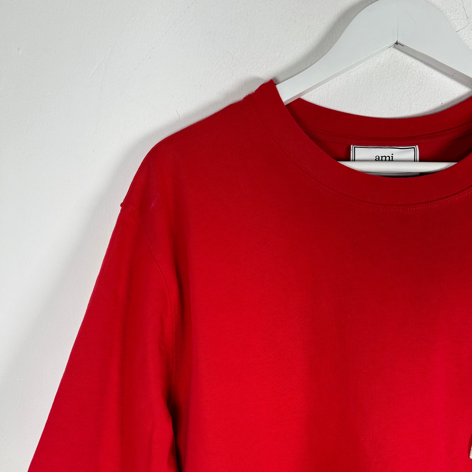 Ami Heart Logo Red T-Shirt Size L