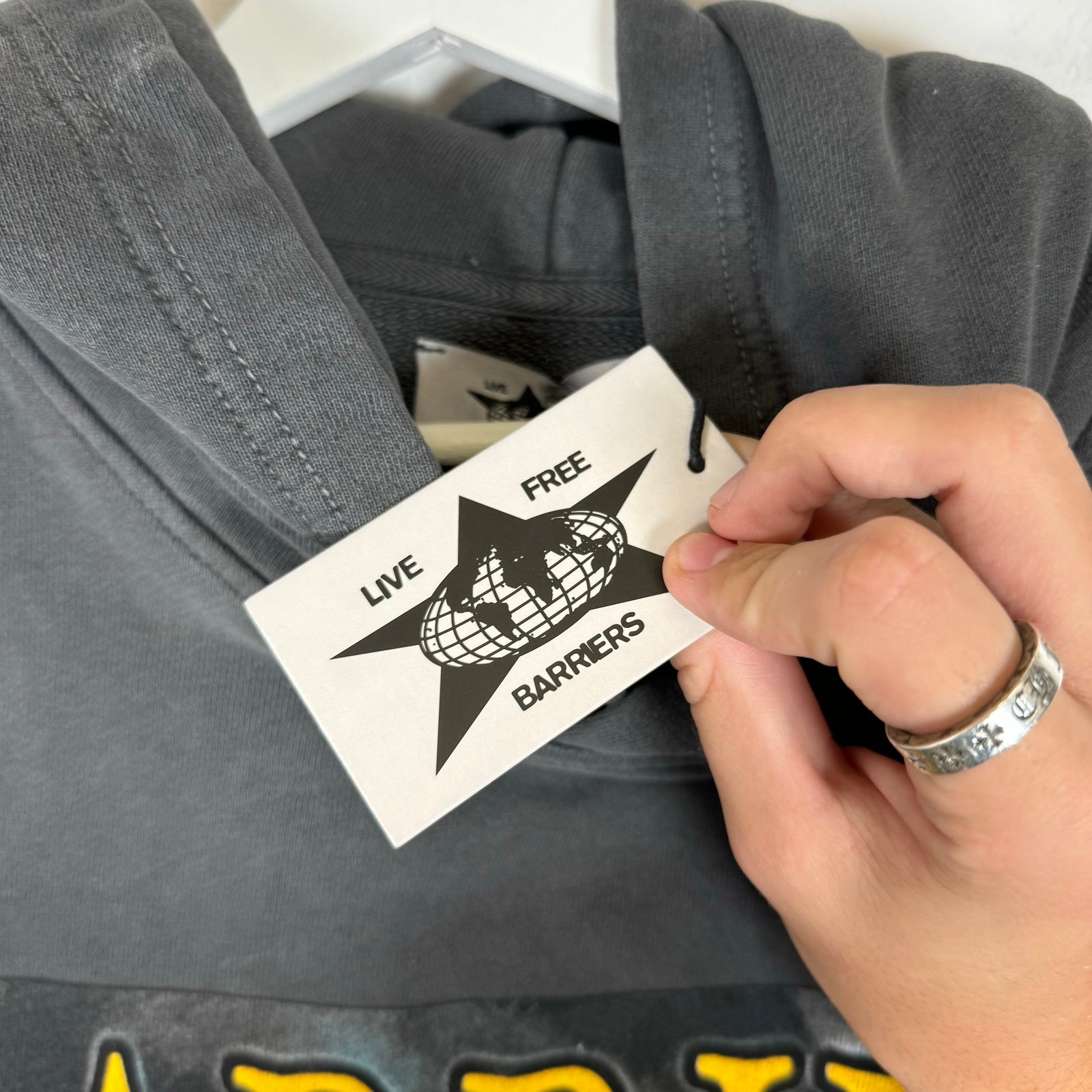 Barriers "Huey" Grey Hoodie Size XXL