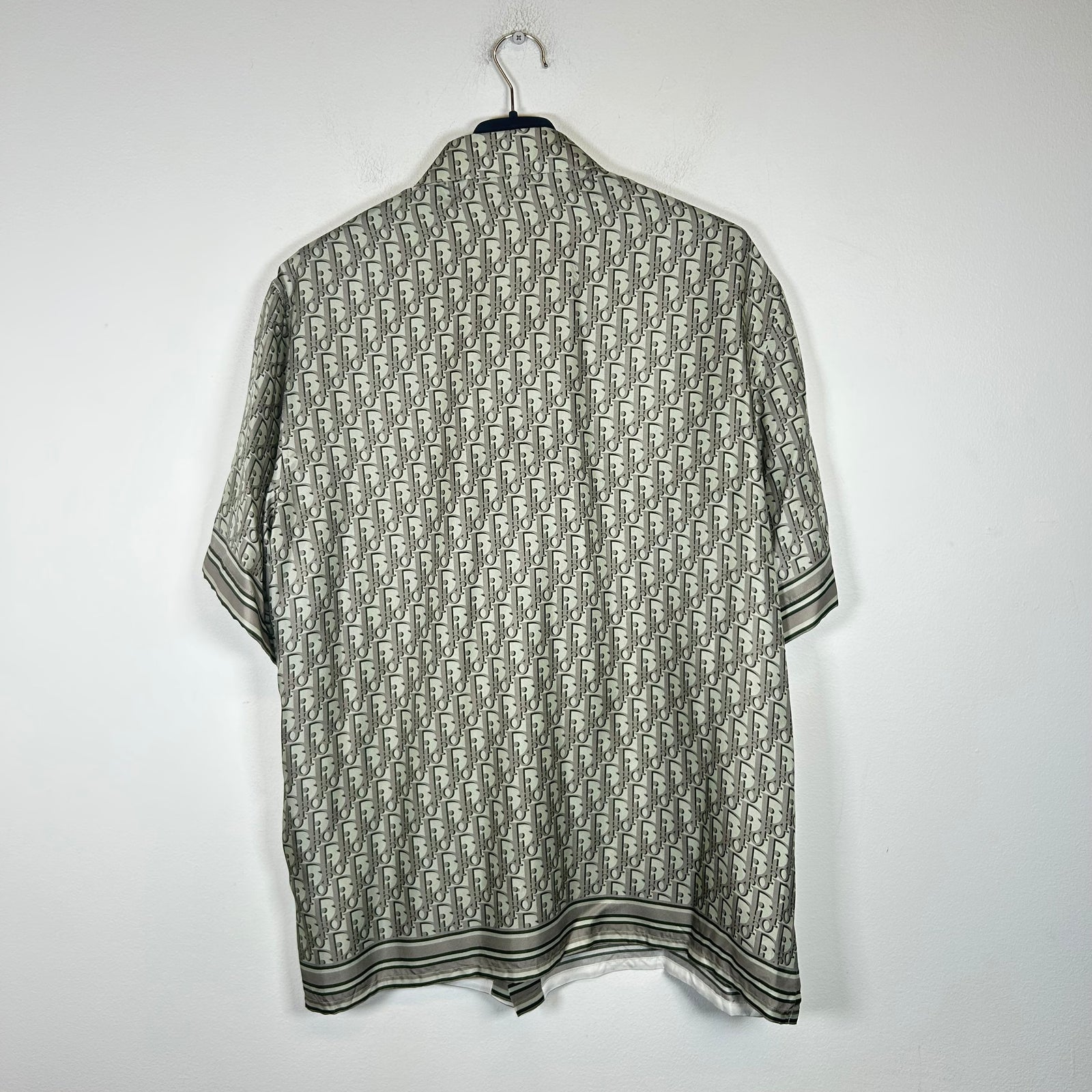 Dior Green Oblique Silk Shirt Size M