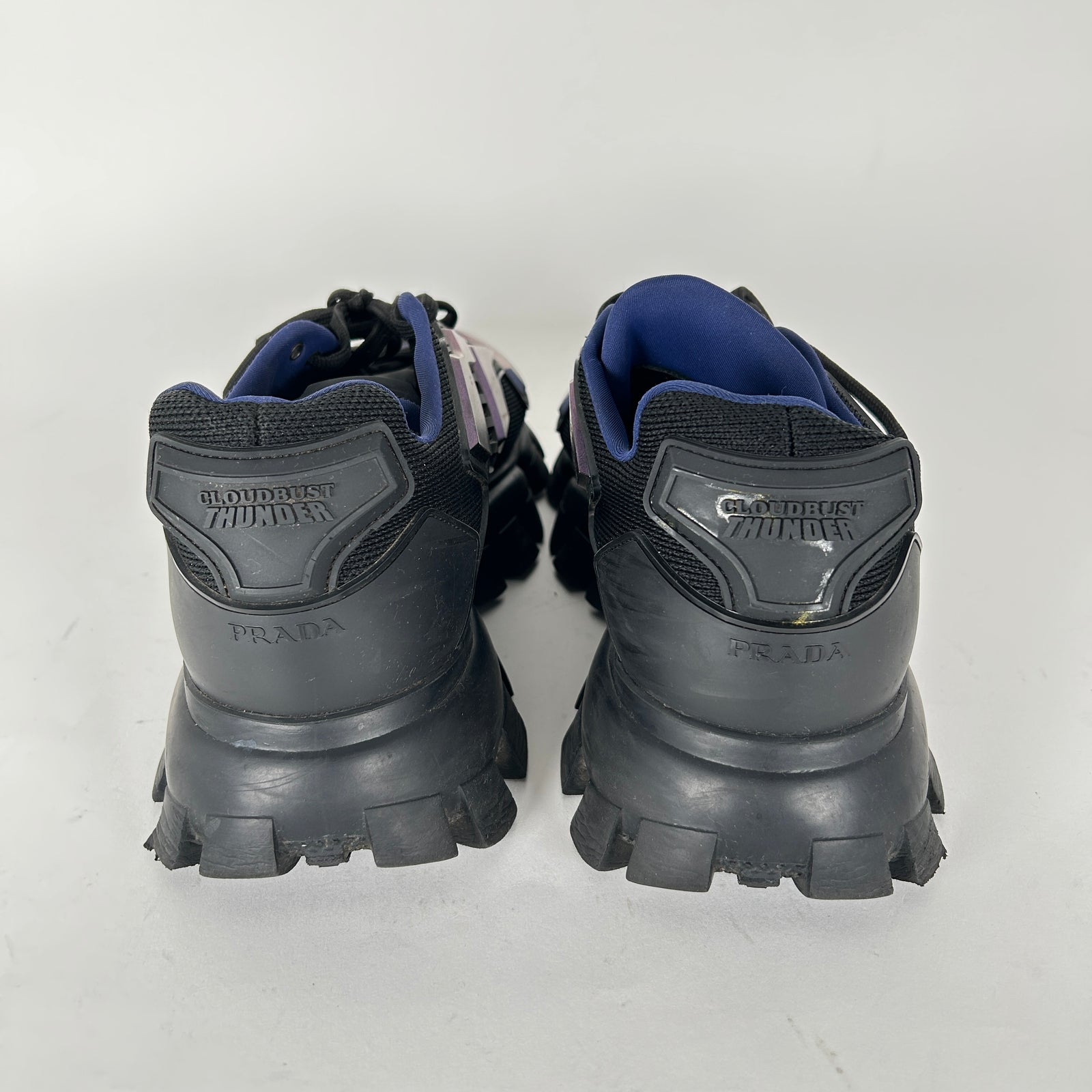 Prada Blue Pearlescent Cloudbust Thunder Sneakers Size 10.5