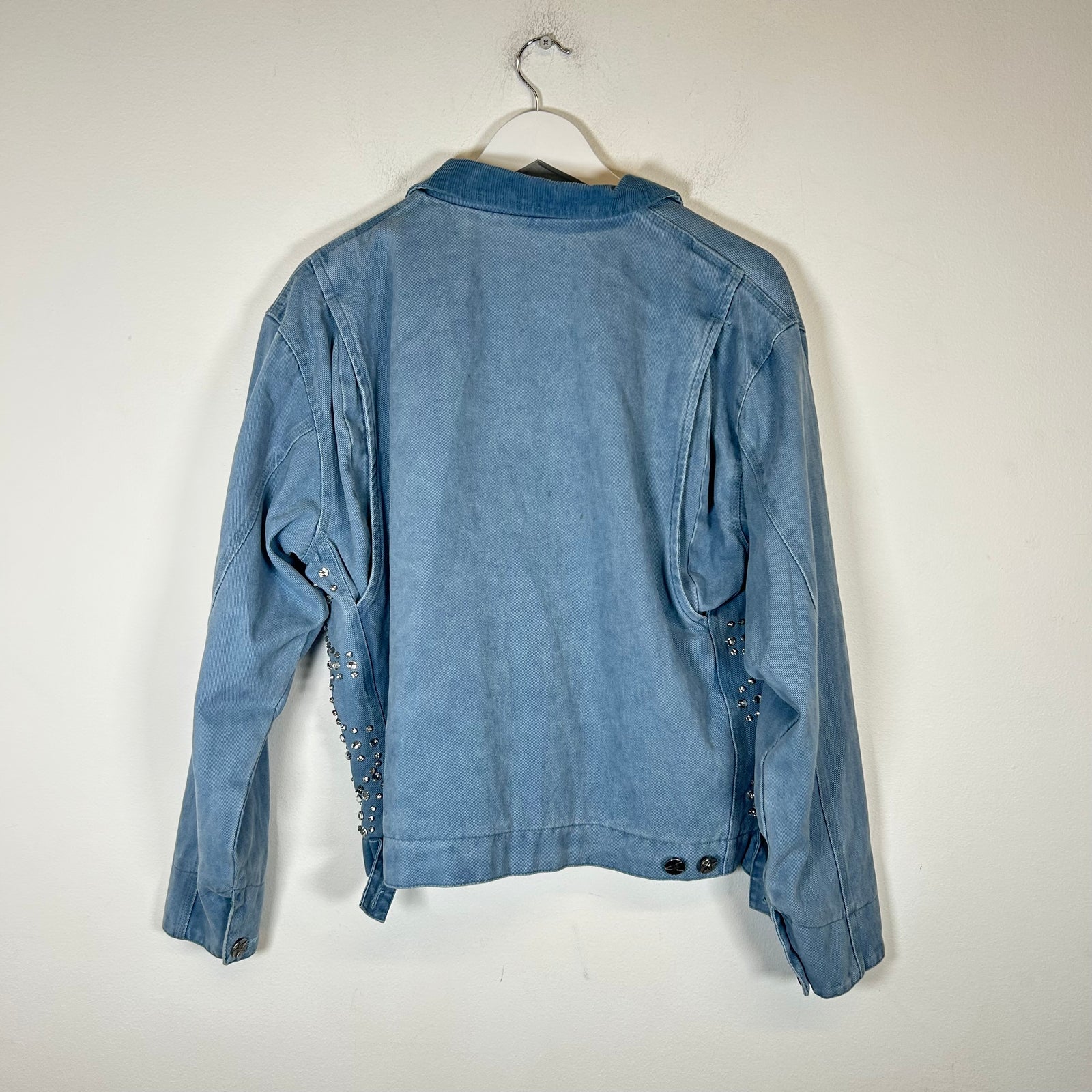 Vale Lives Blue Crystal Work Jacket Size S