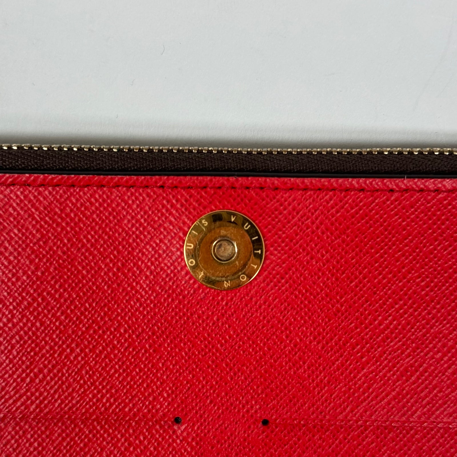 Louis Vuitton Red Adele Long Wallet