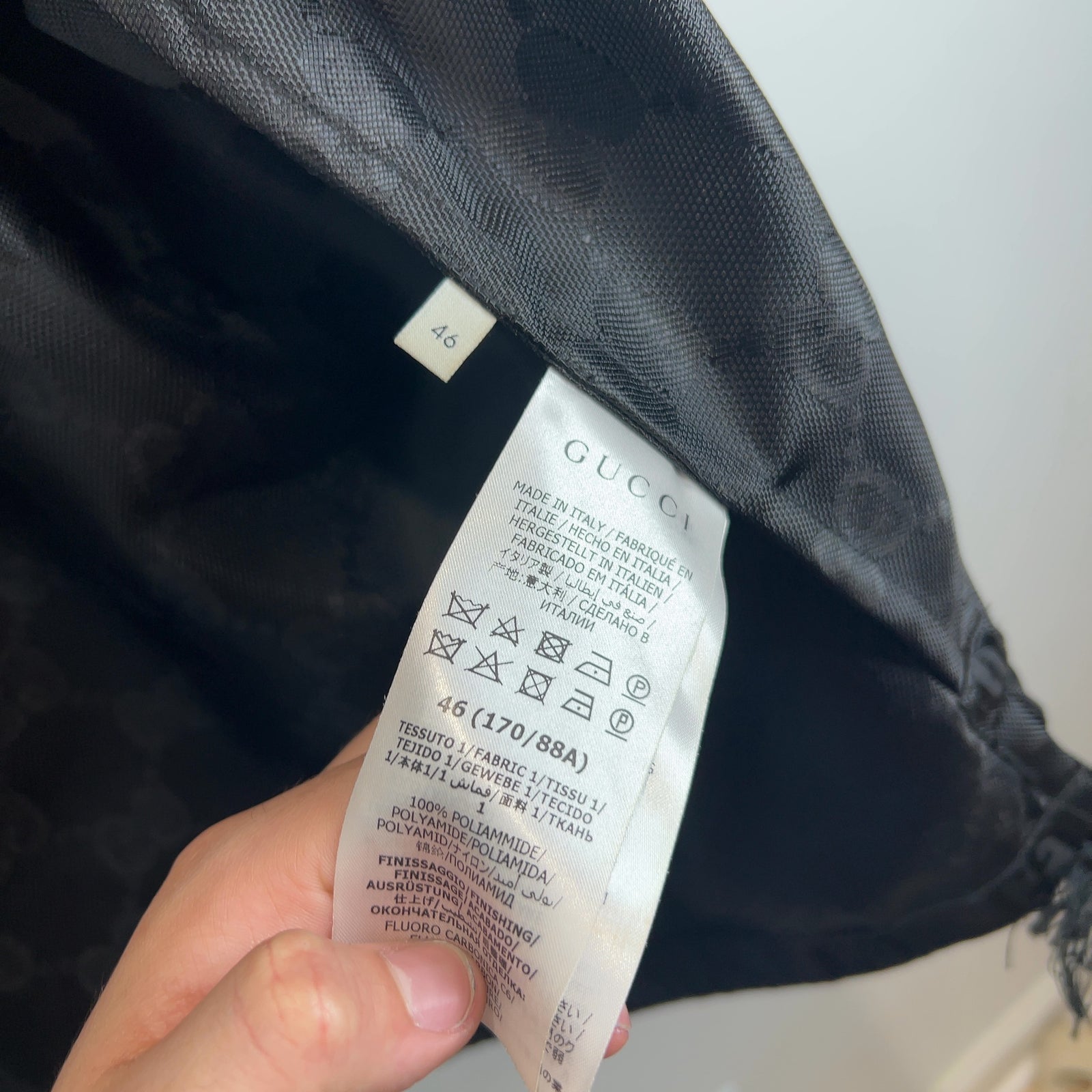 Gucci Off The Grid GG Nylon Zip Up Oversized Jacket