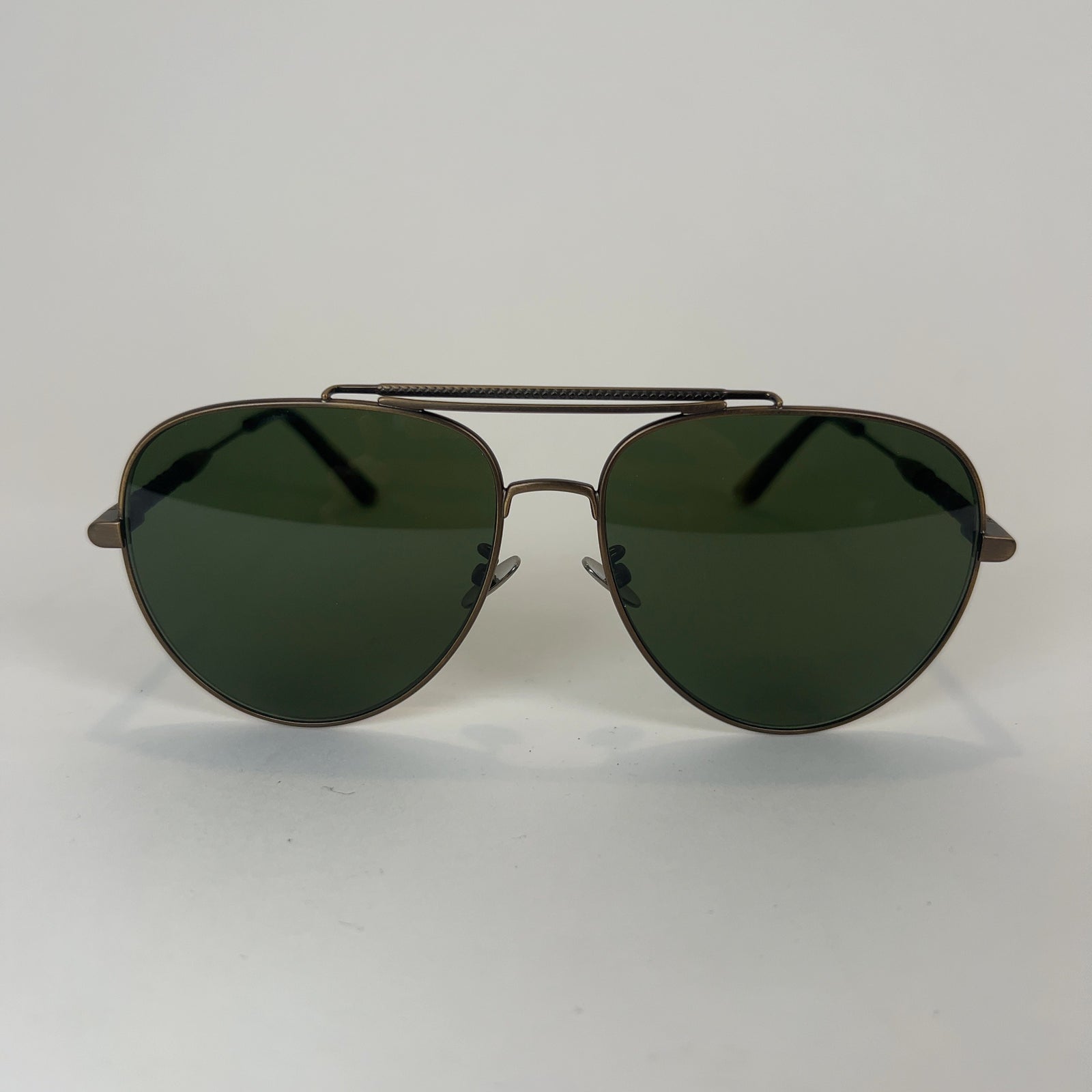 Bottega Veneta Braided Leather Aviator Sunglasses