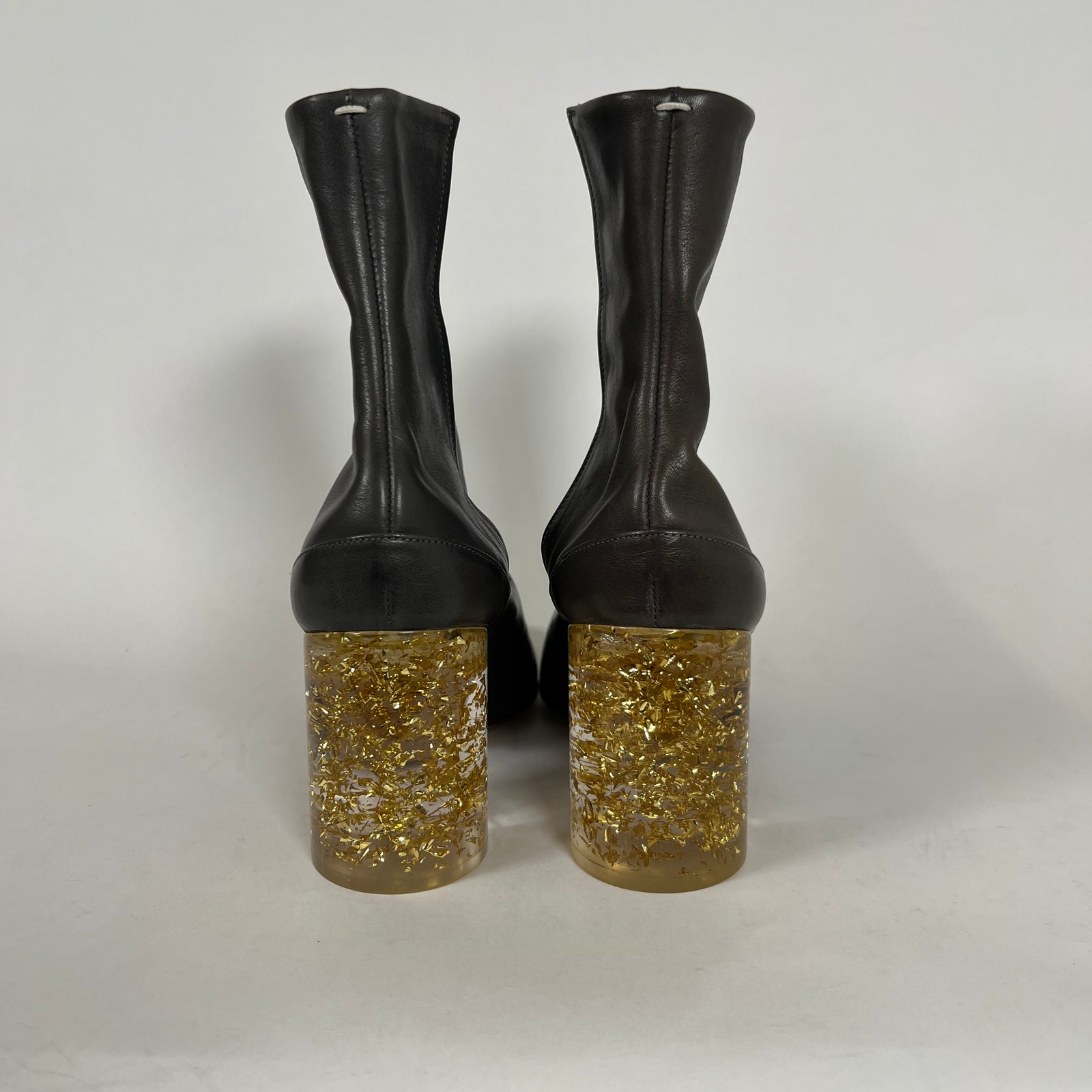 Maison Margiela Glitter Heel Tabi Boots Sz 37