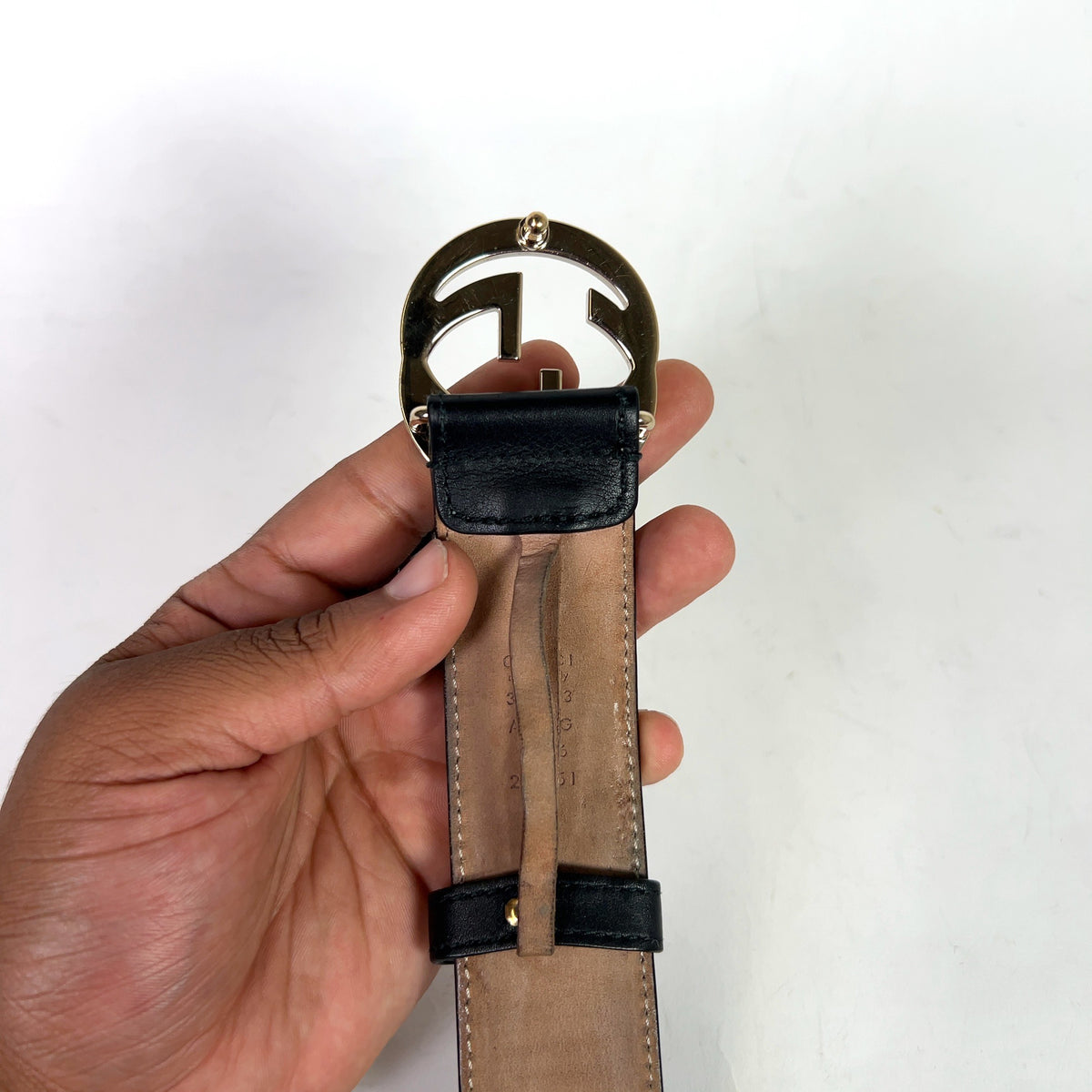 Gucci Interlocking G 1.5in Leather Belt