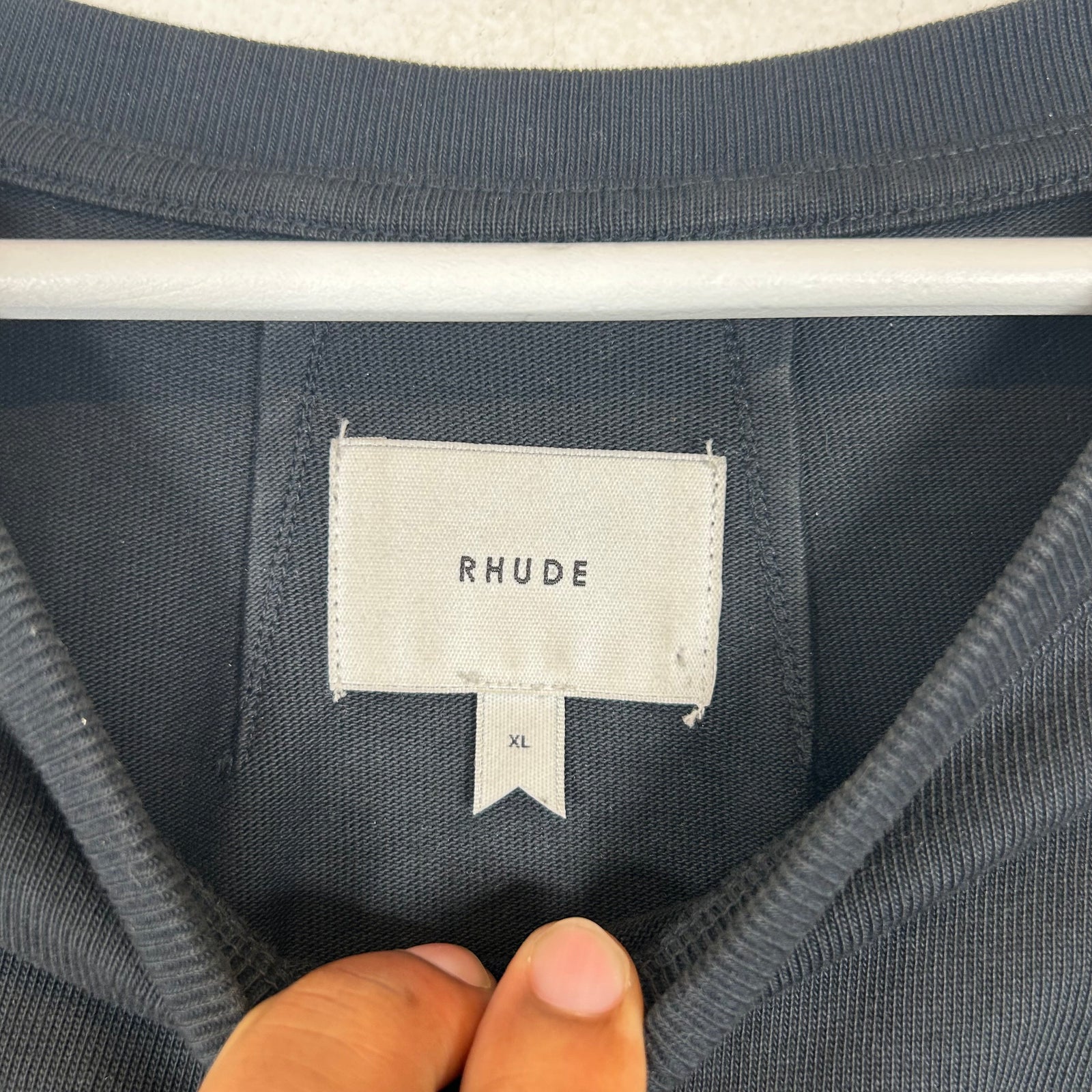 Rhude Black Side Logo Longsleeve Size XL
