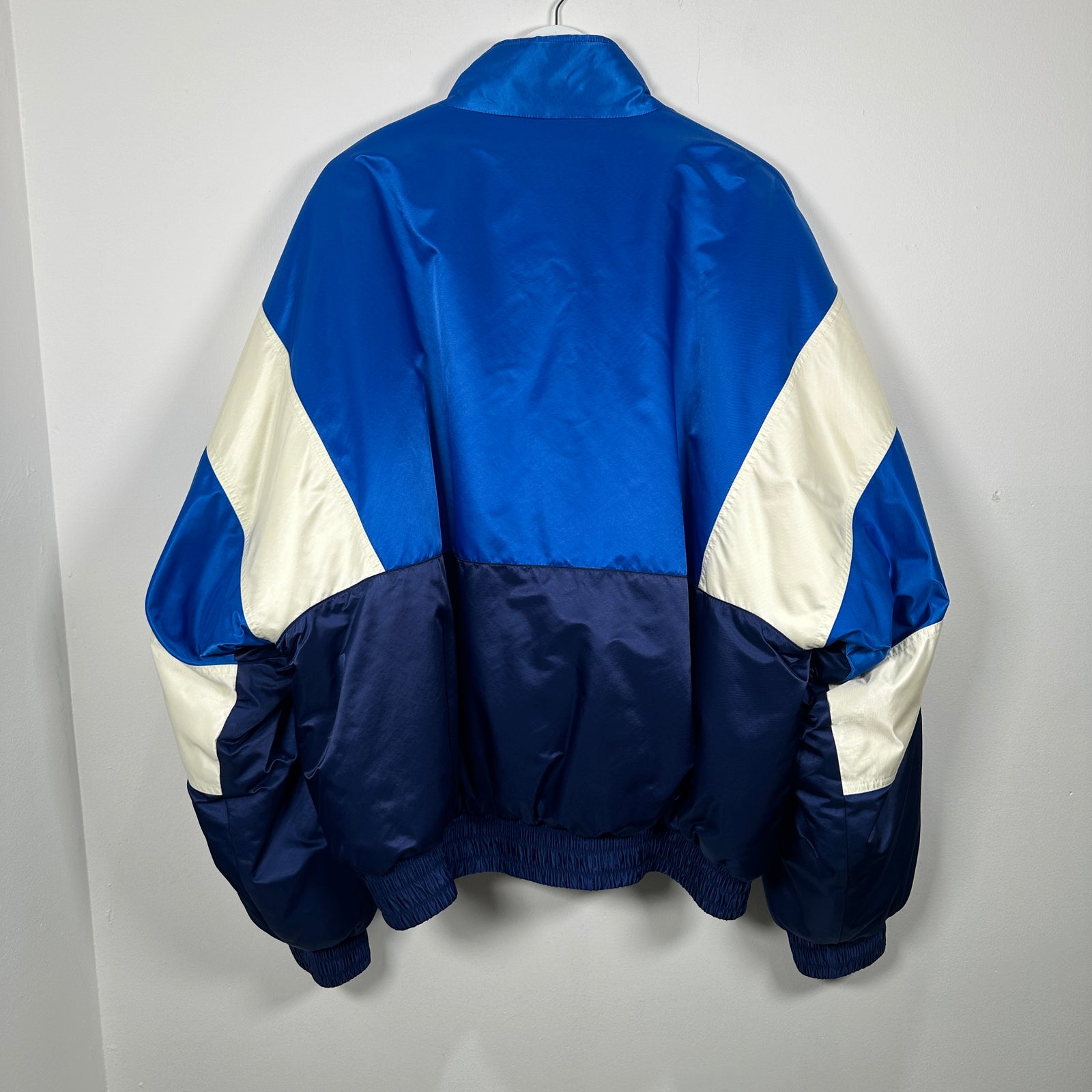 Balenciaga Padded Blue Ski Satin Jacker Size L