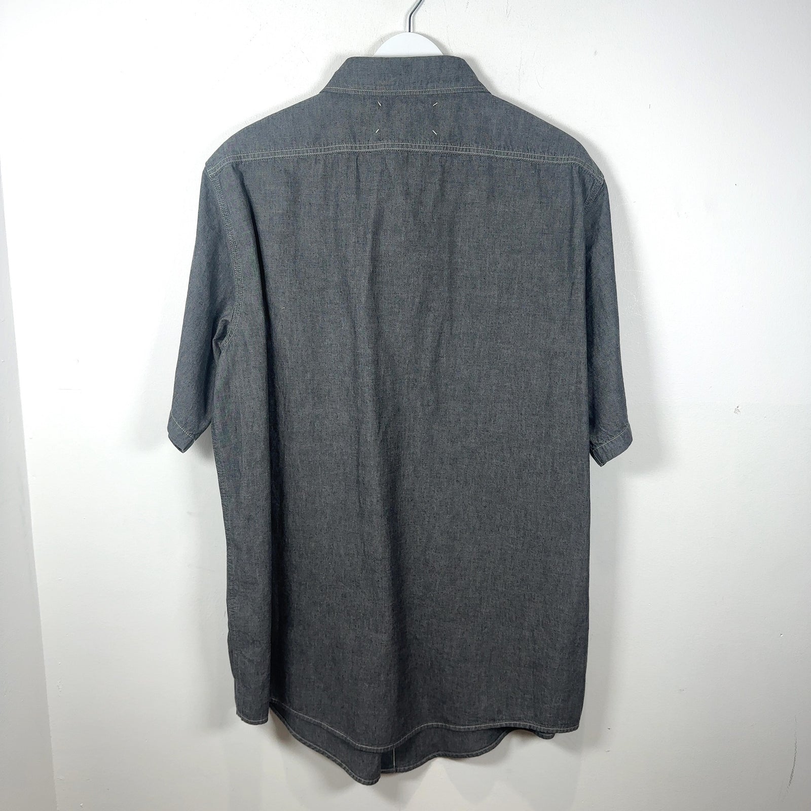 Maison Margiela Short-Sleeve Broadcloth Shirt