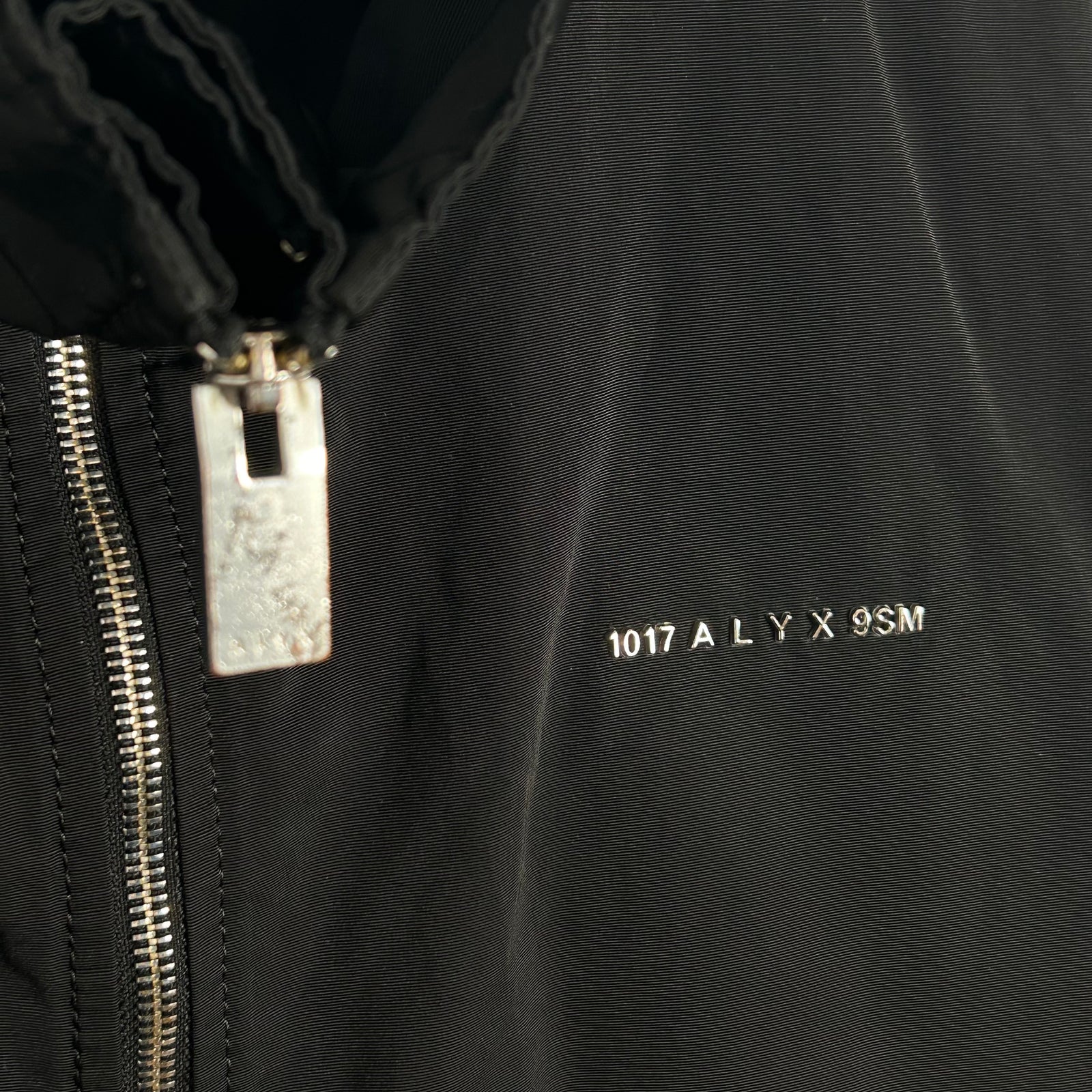 1017 Alyx x 9SM Metal Logo Black Windbreaker Size L