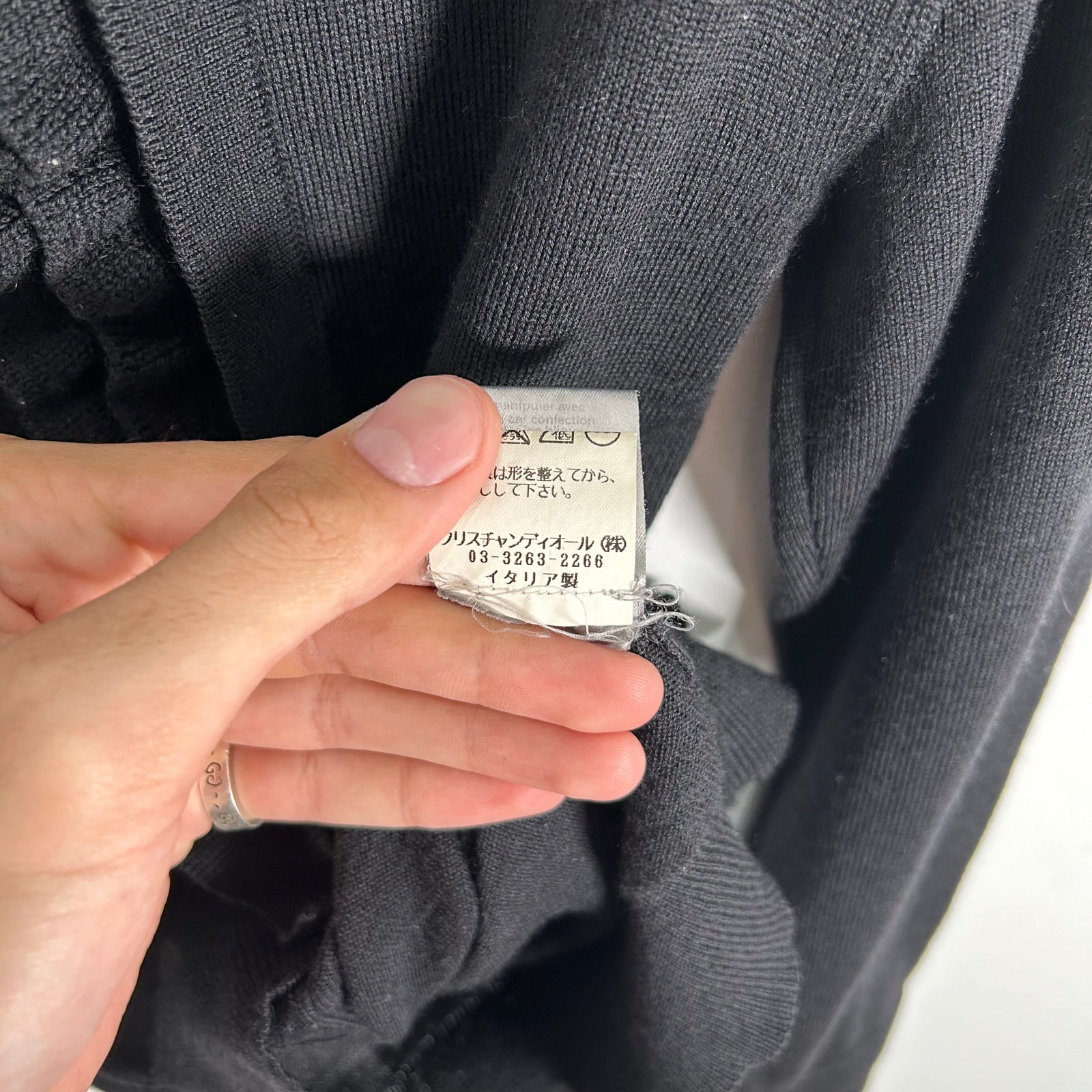 Dior Black FW03 Turtleneck Size S