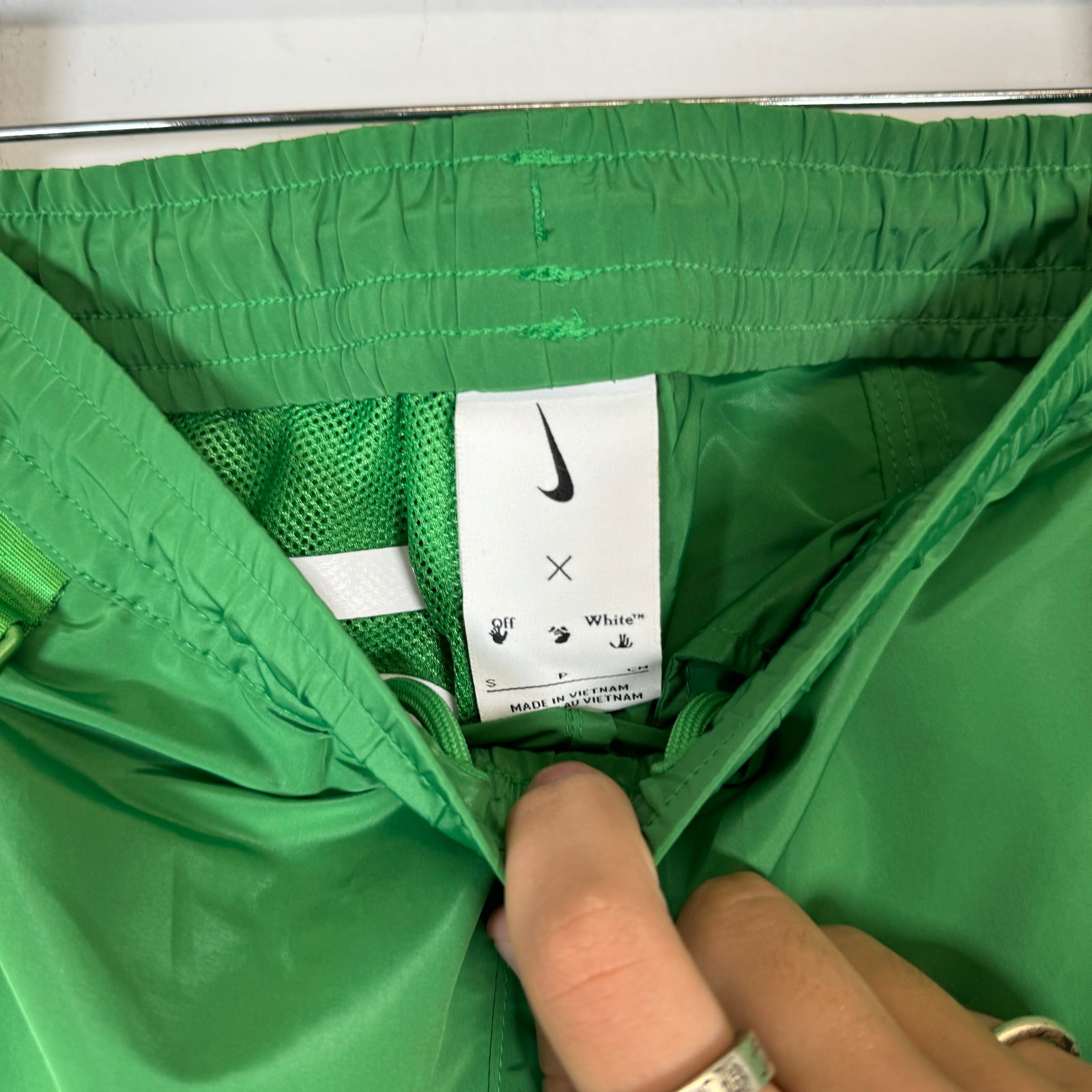 Off-White x Nike Green Mc Track Pants Size S