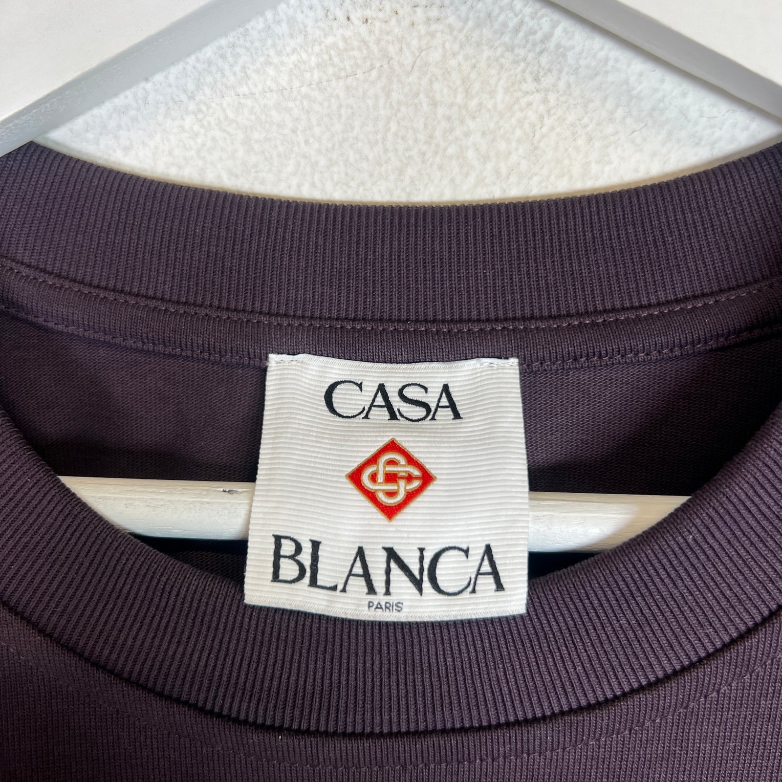 Casablanca Plum Logo T-Shirt Size S