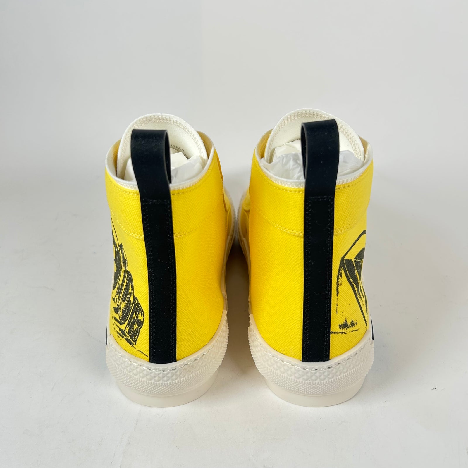 Dior B23 Yellow 'AsteroDior' High-Top Sneaker Size 43