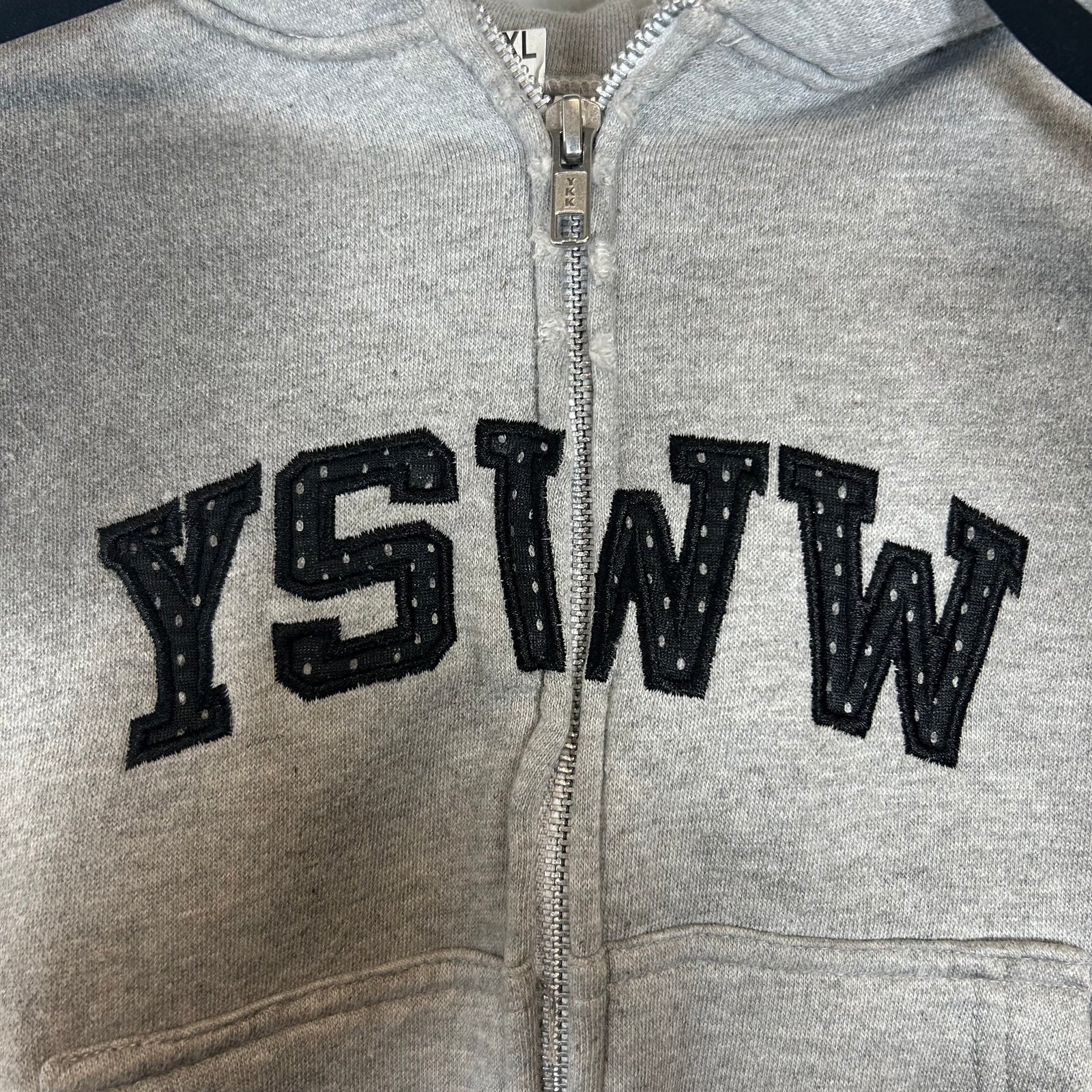 Yori YSFW Grey Zip Up Hoodie Size XS
