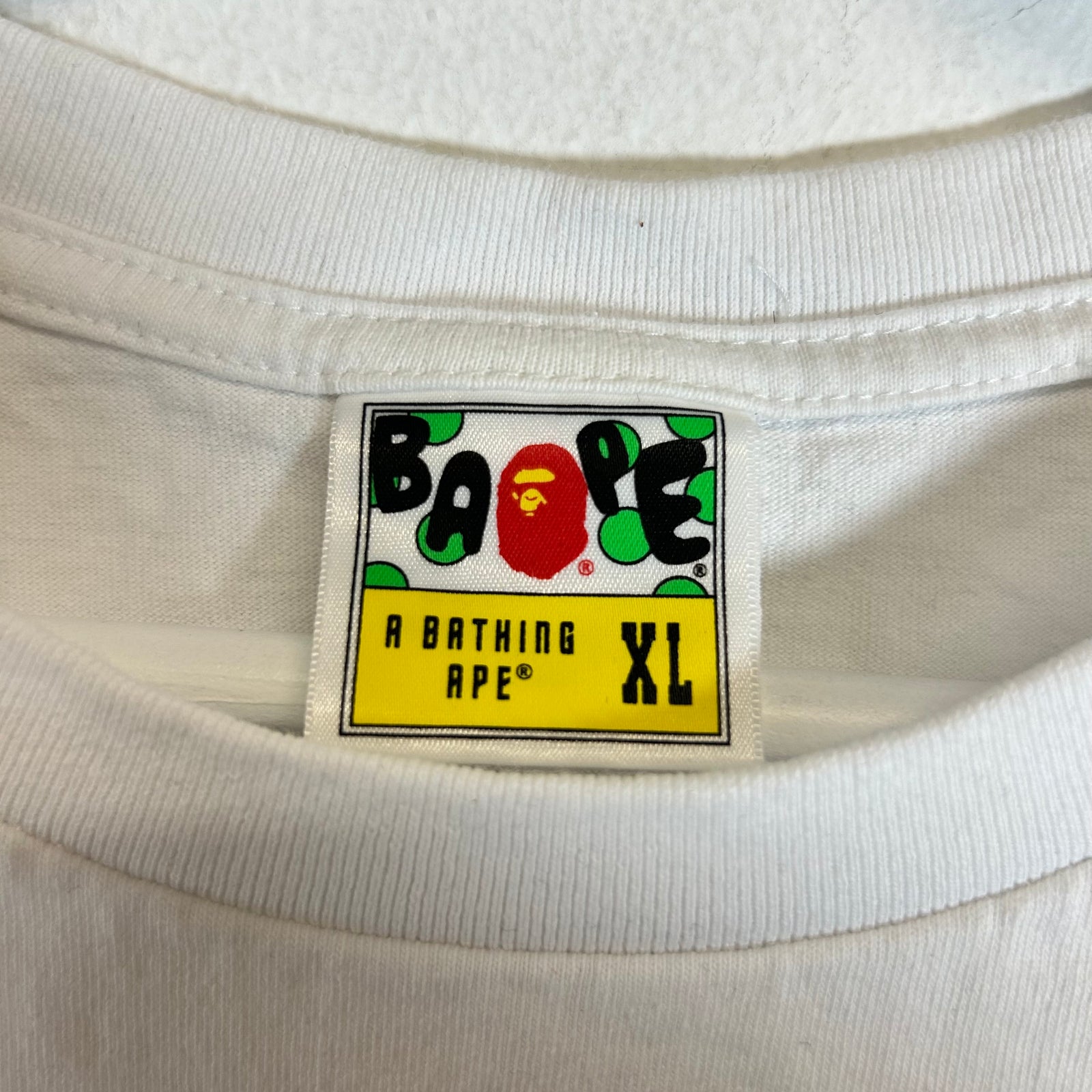 Bape White Shark T-shirt Size XL