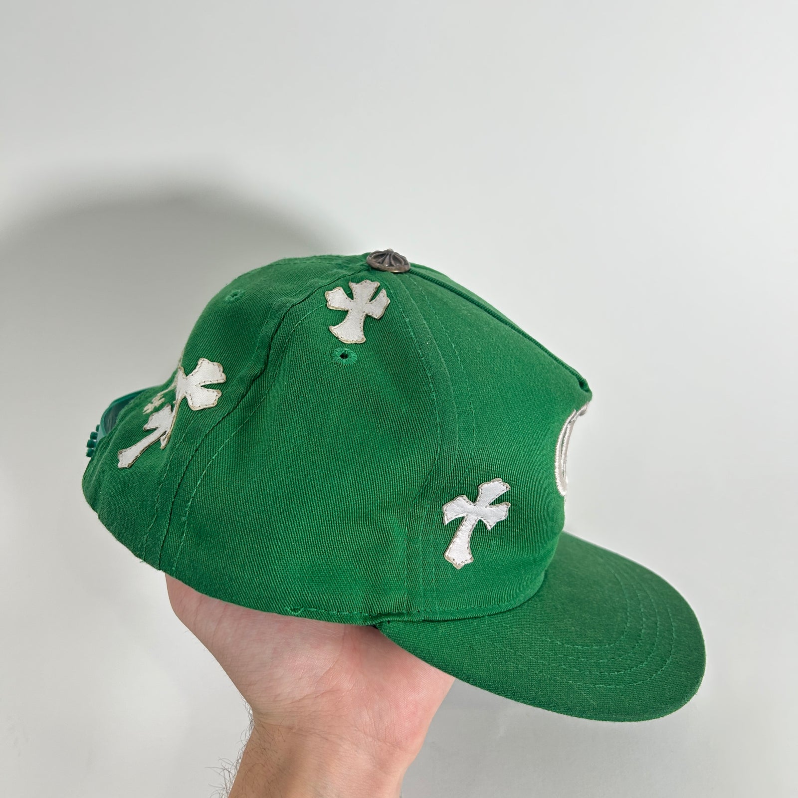 Chrome Hearts Green Cemetery CH Logo Hat