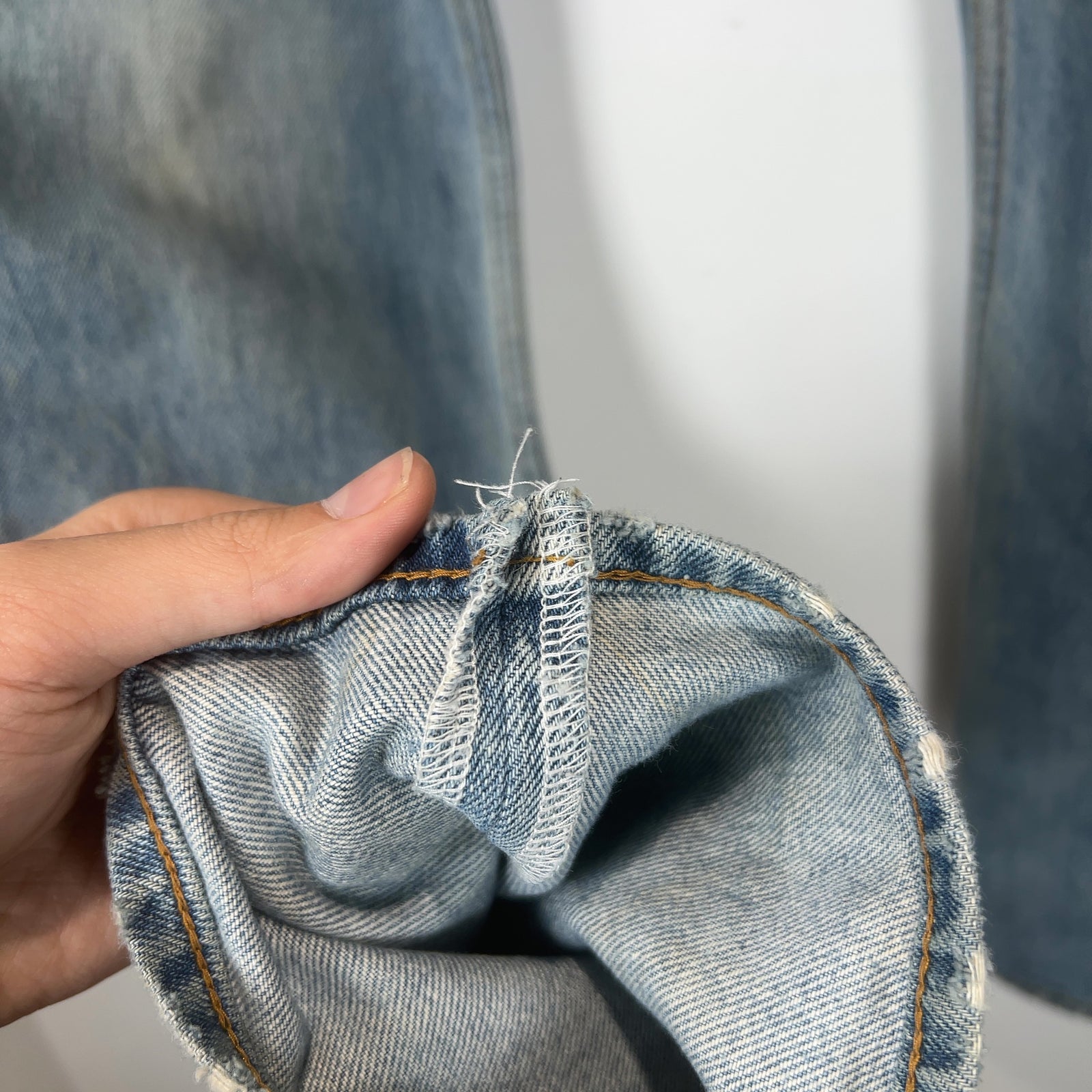 Balenciaga Light Wash Straight Leg Jean