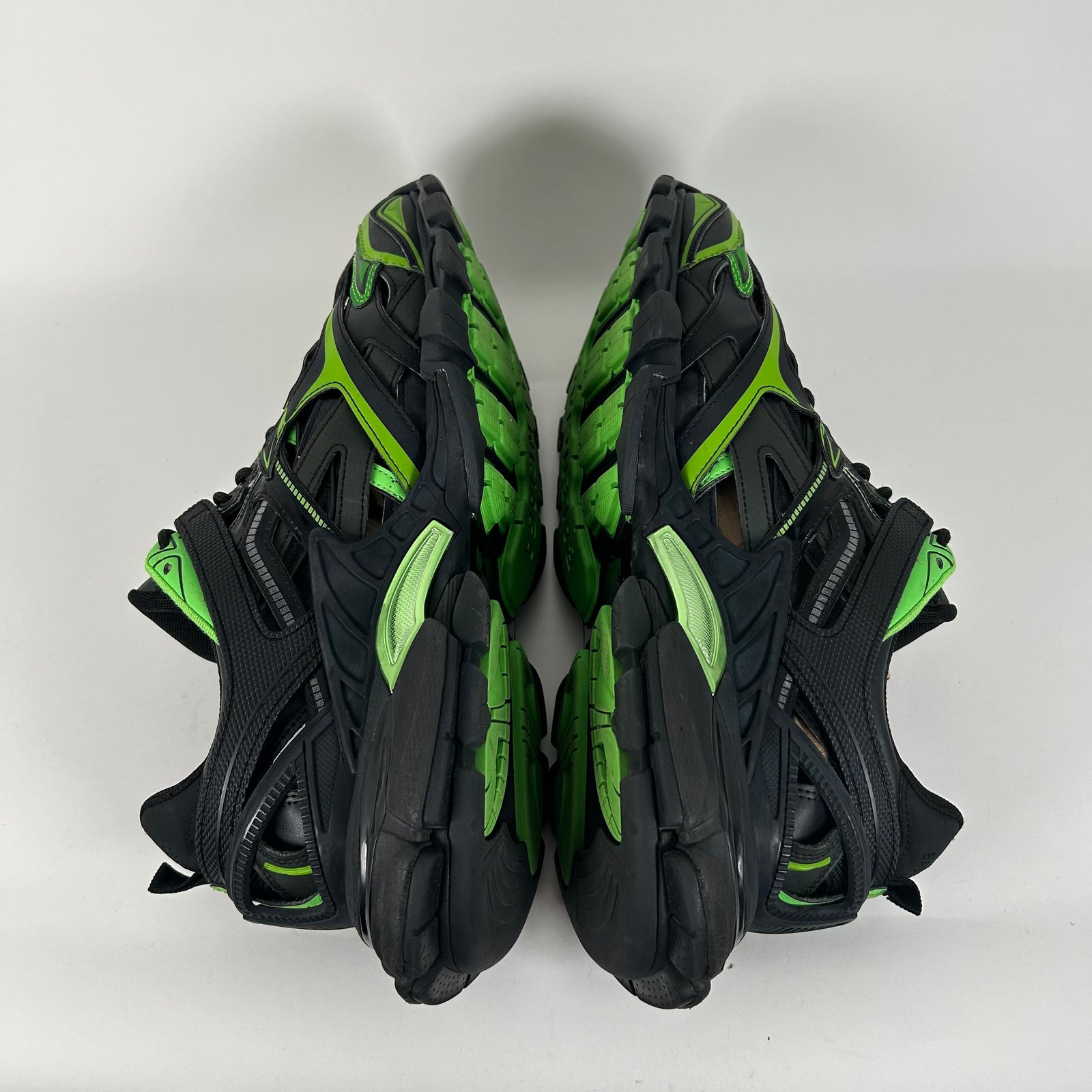 Balenciaga Black/Green Track 2 Sneaker Size 12