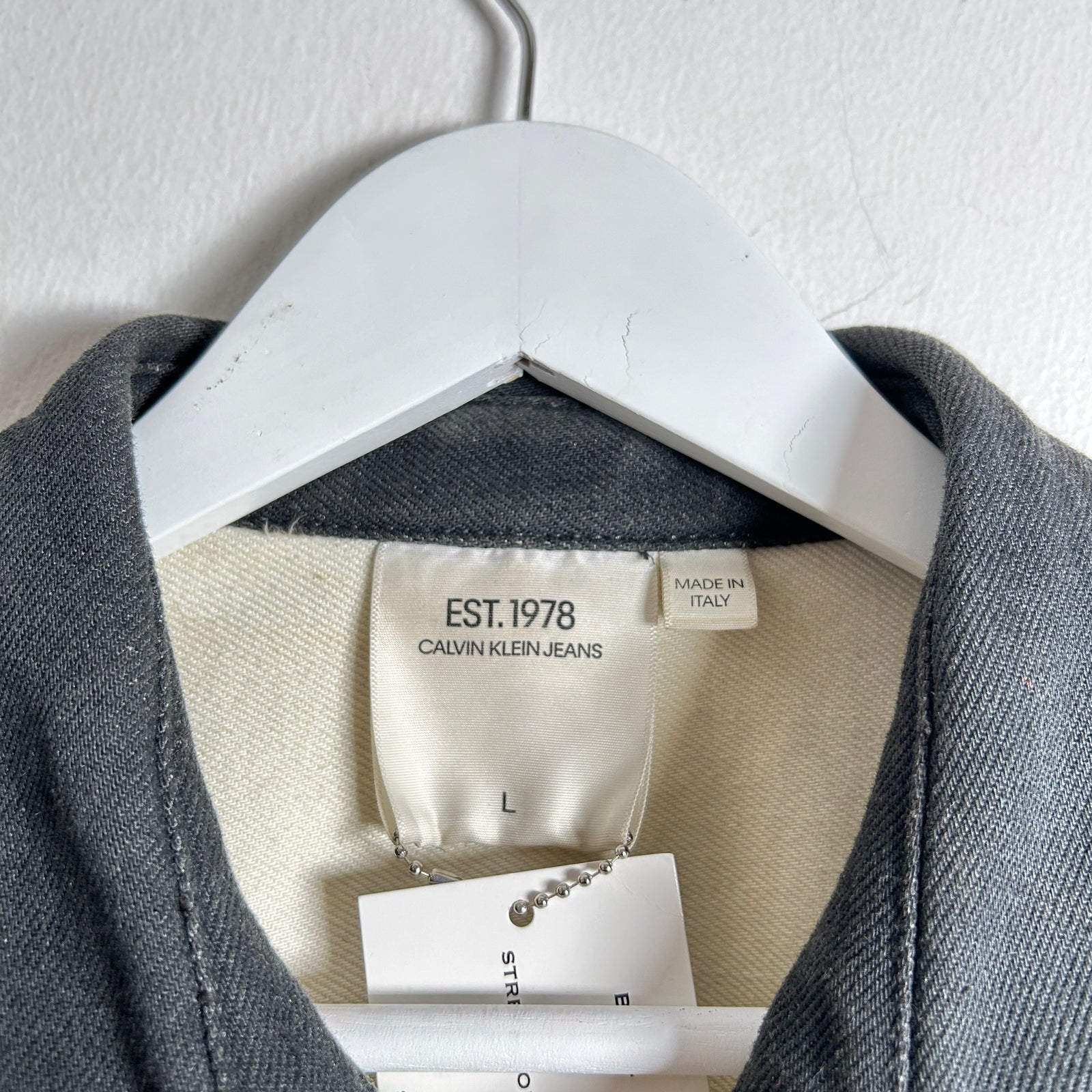 Raf Simons x Calvin Klein Jeans FW19 Moon Landing Denim Jacket Size L