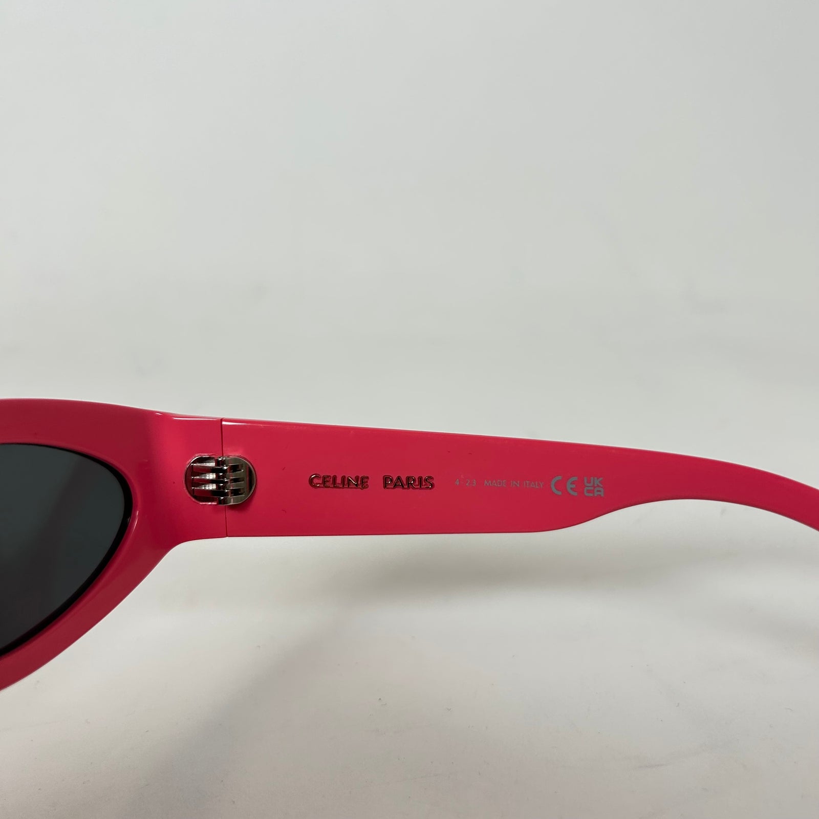 Celine Pink Logo Oval Sunglasses
