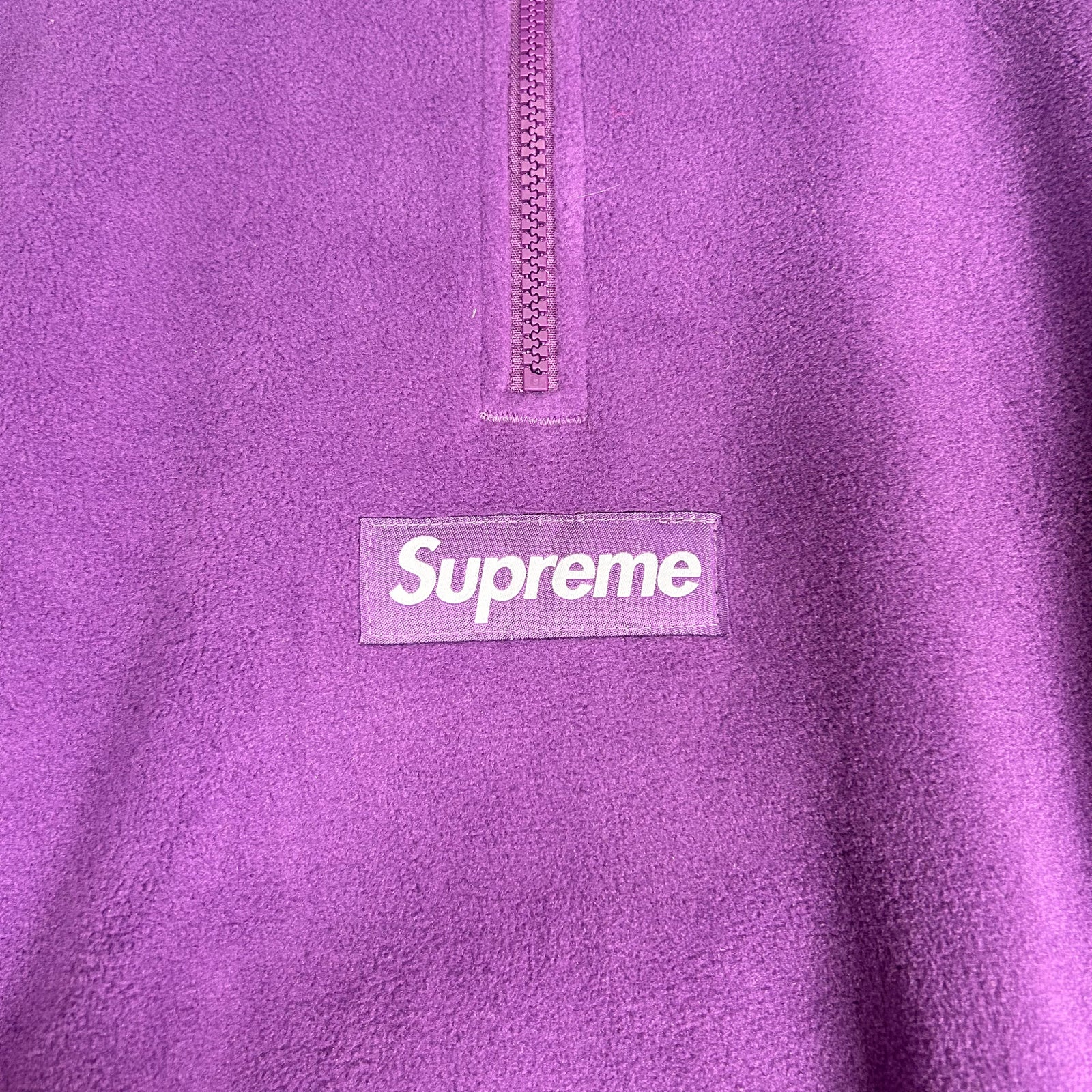 Supreme Purple Polar Fleece Half Zip Pullover Size M