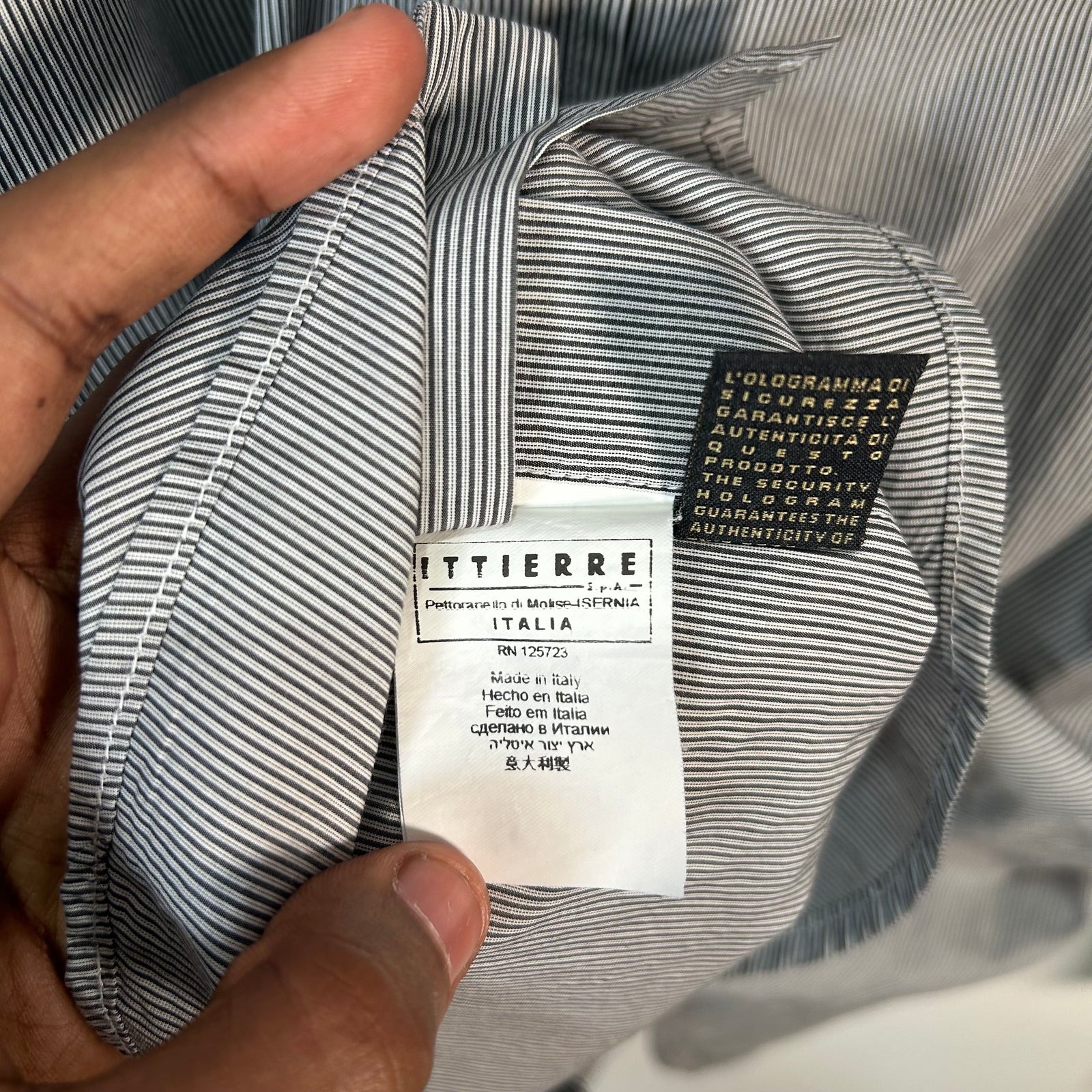 Just Cavalli Strip Button Up Shirt Size S