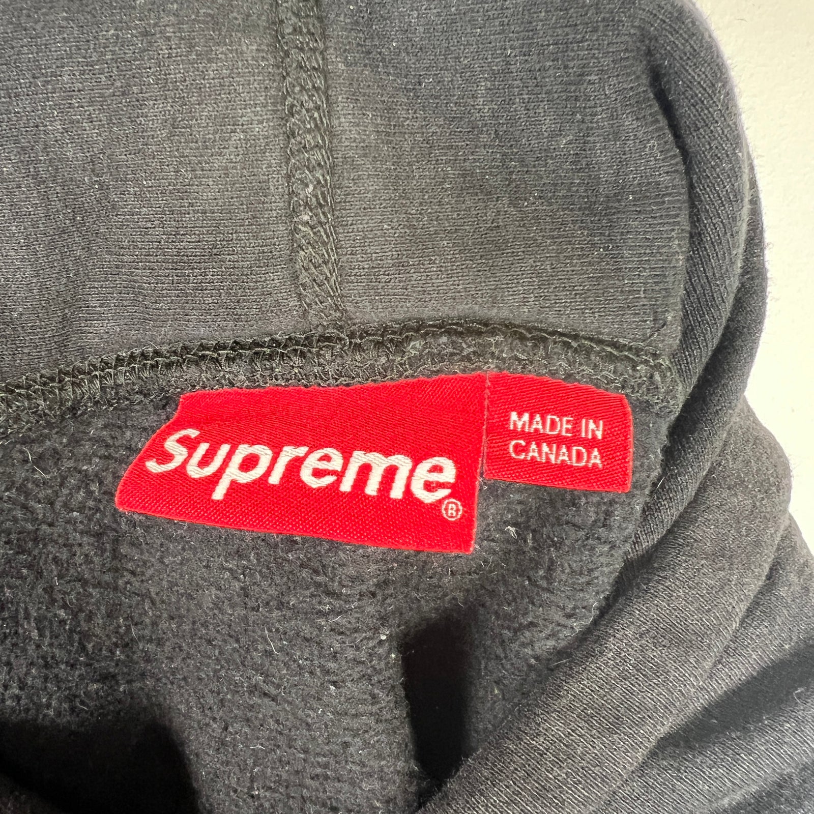 Supreme Black/Pink S Logo Hoodie Size M