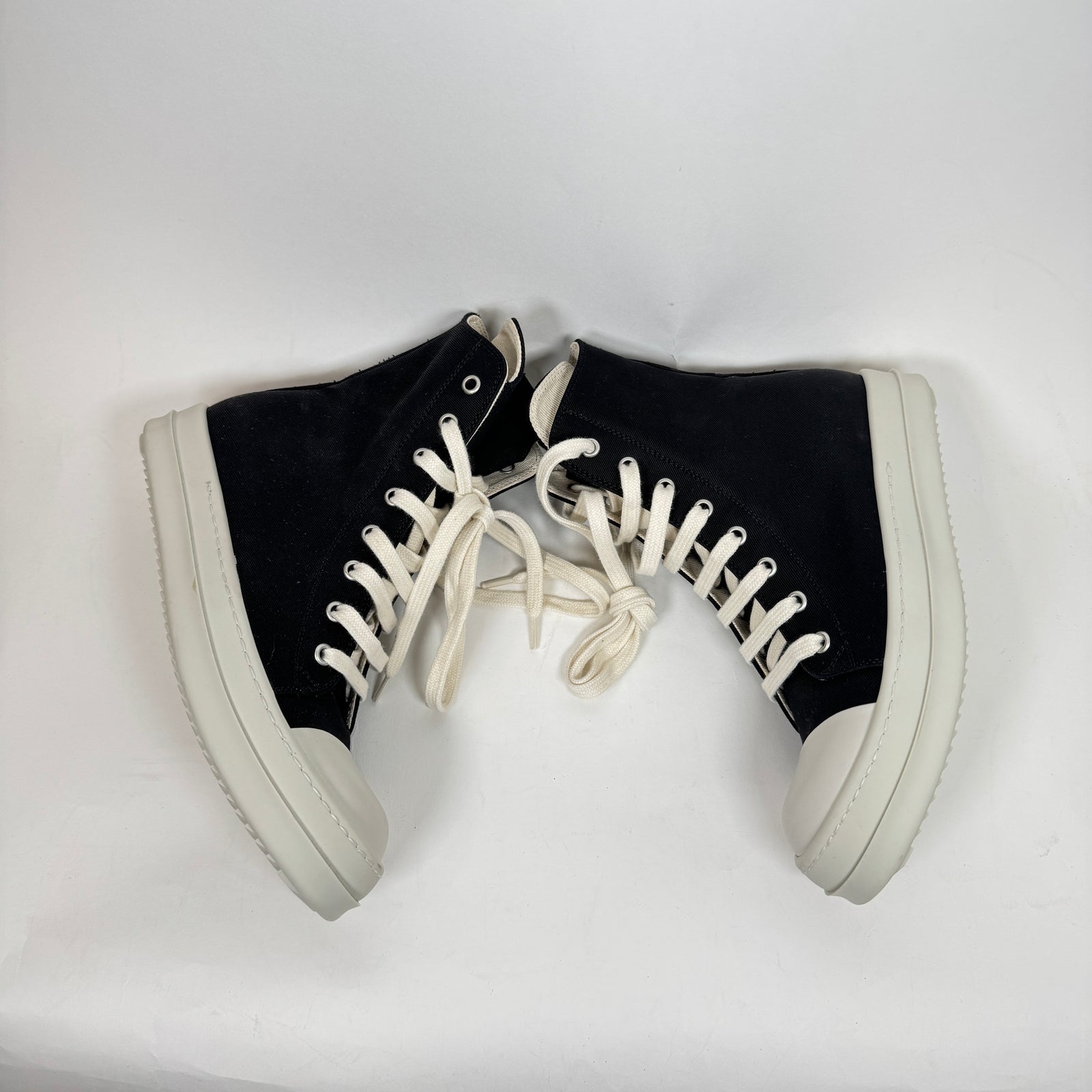 Rick Owens Drkshdw 'Sombra Oscura' High Top Ramones Size 36