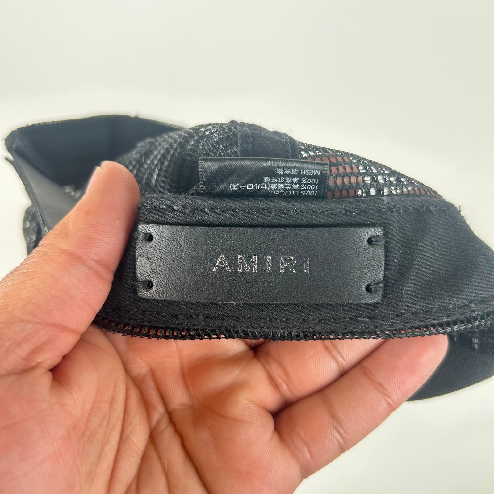 Amiri Paint Drip Logo Black Hat