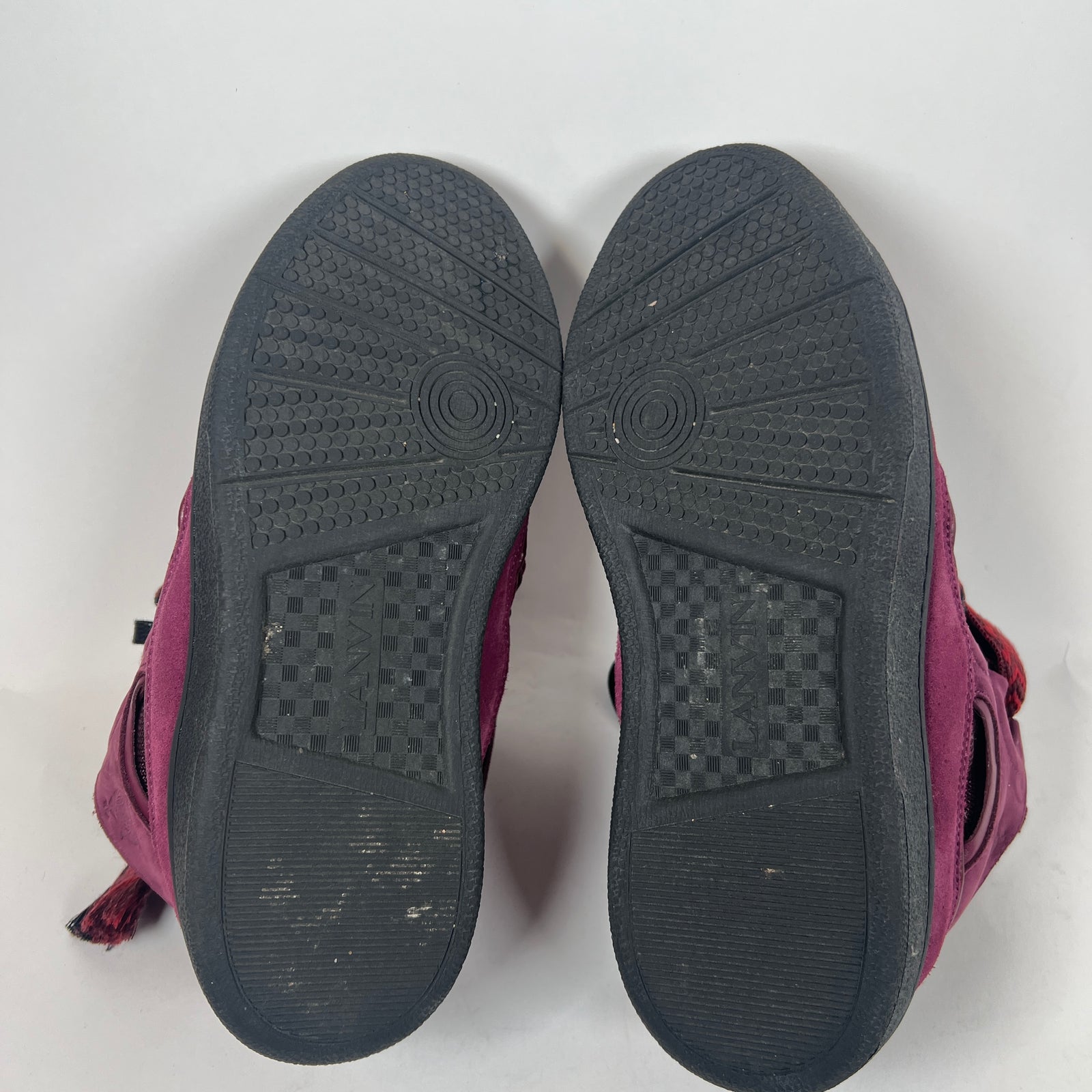 Lanvin Burgundy Curb Sneaker Size 41