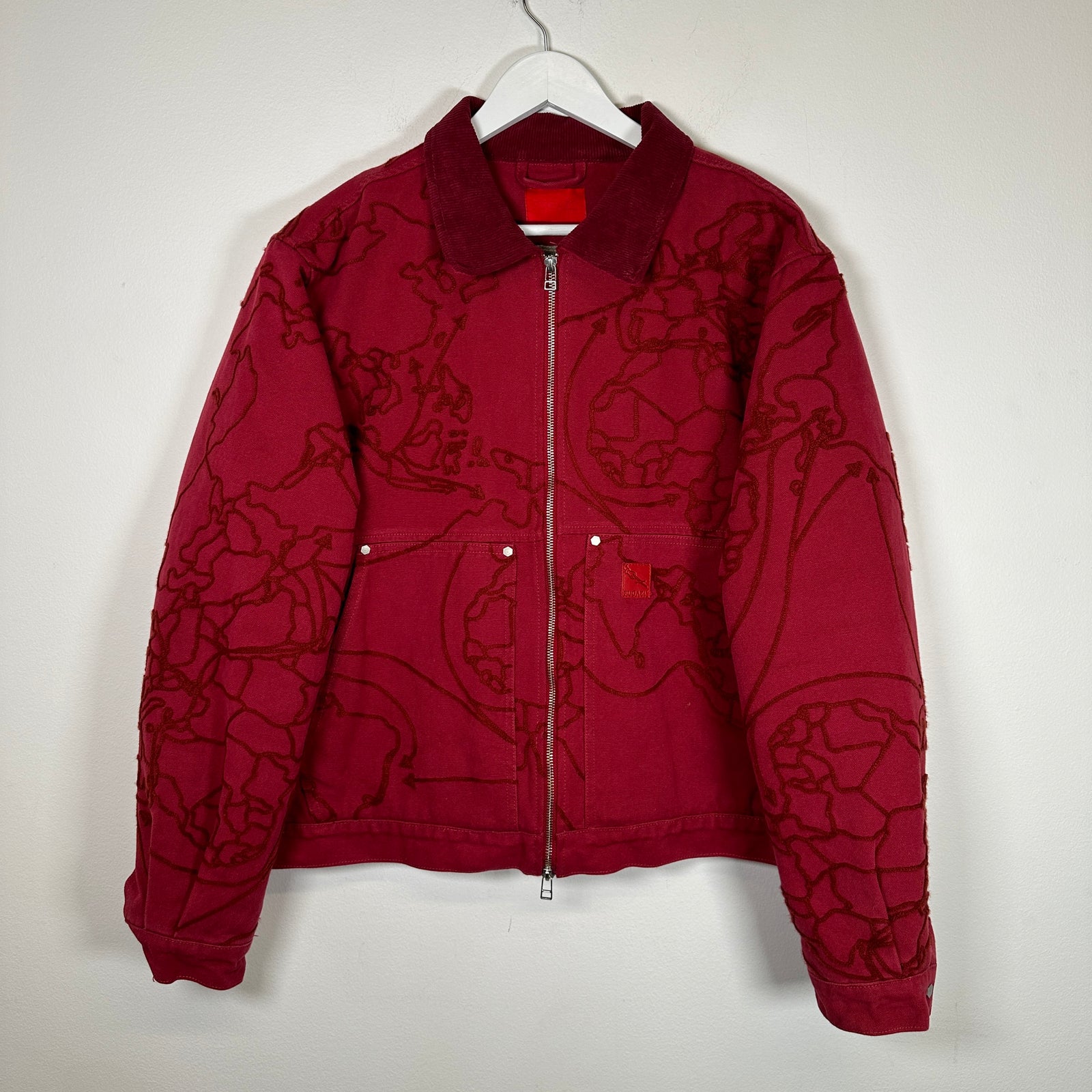 Fugazi Red Chainstitch Work Jacket Size Medium