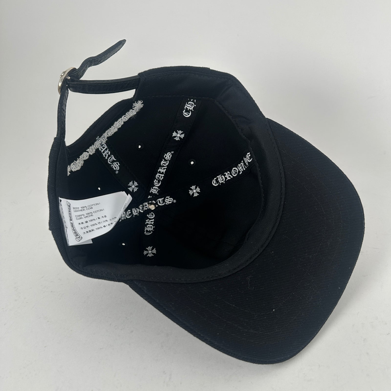 Chrome Hearts Matty Boy Lips Leather Strapback Hat