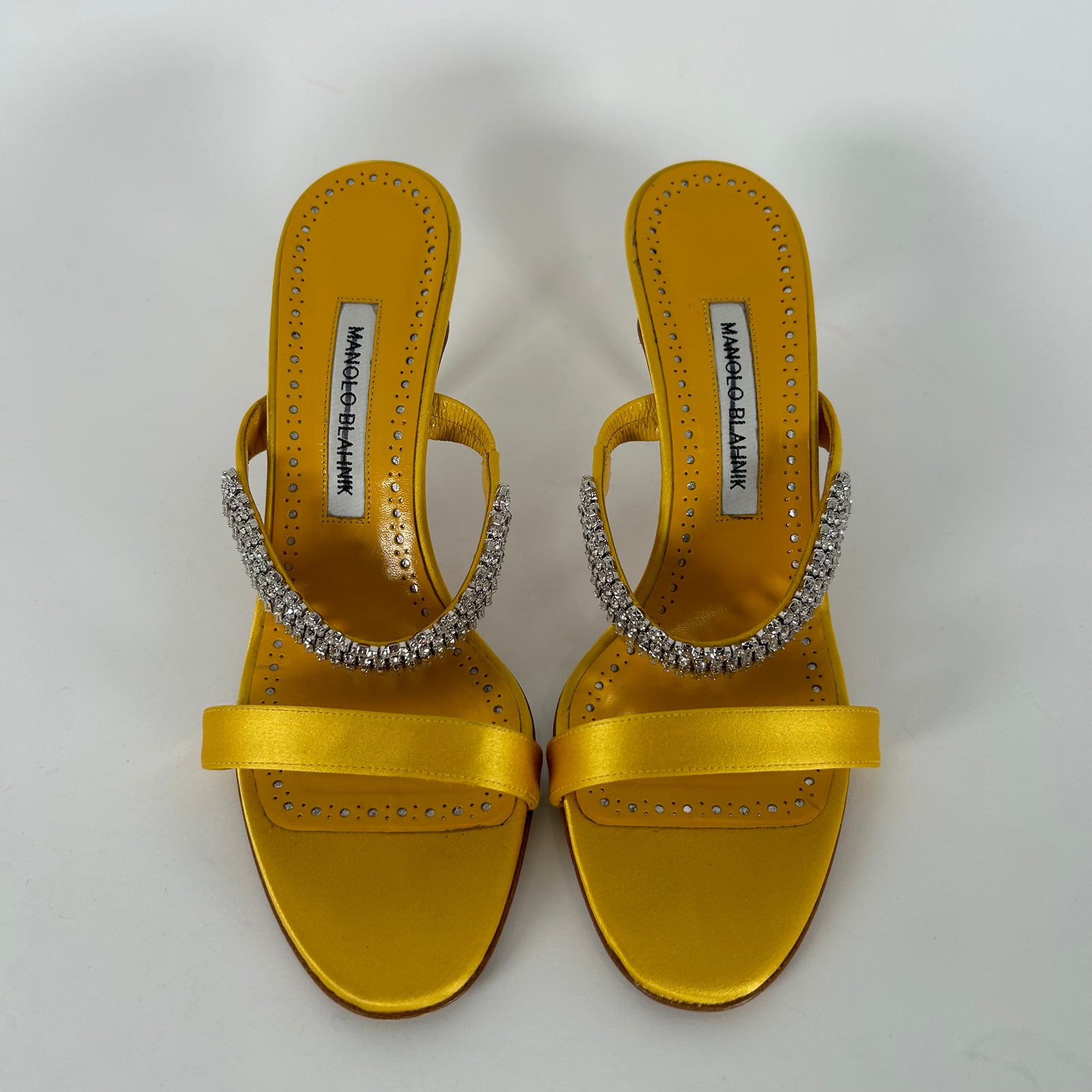 Manolo Blahnik Sako Embellished Sandals Size 39