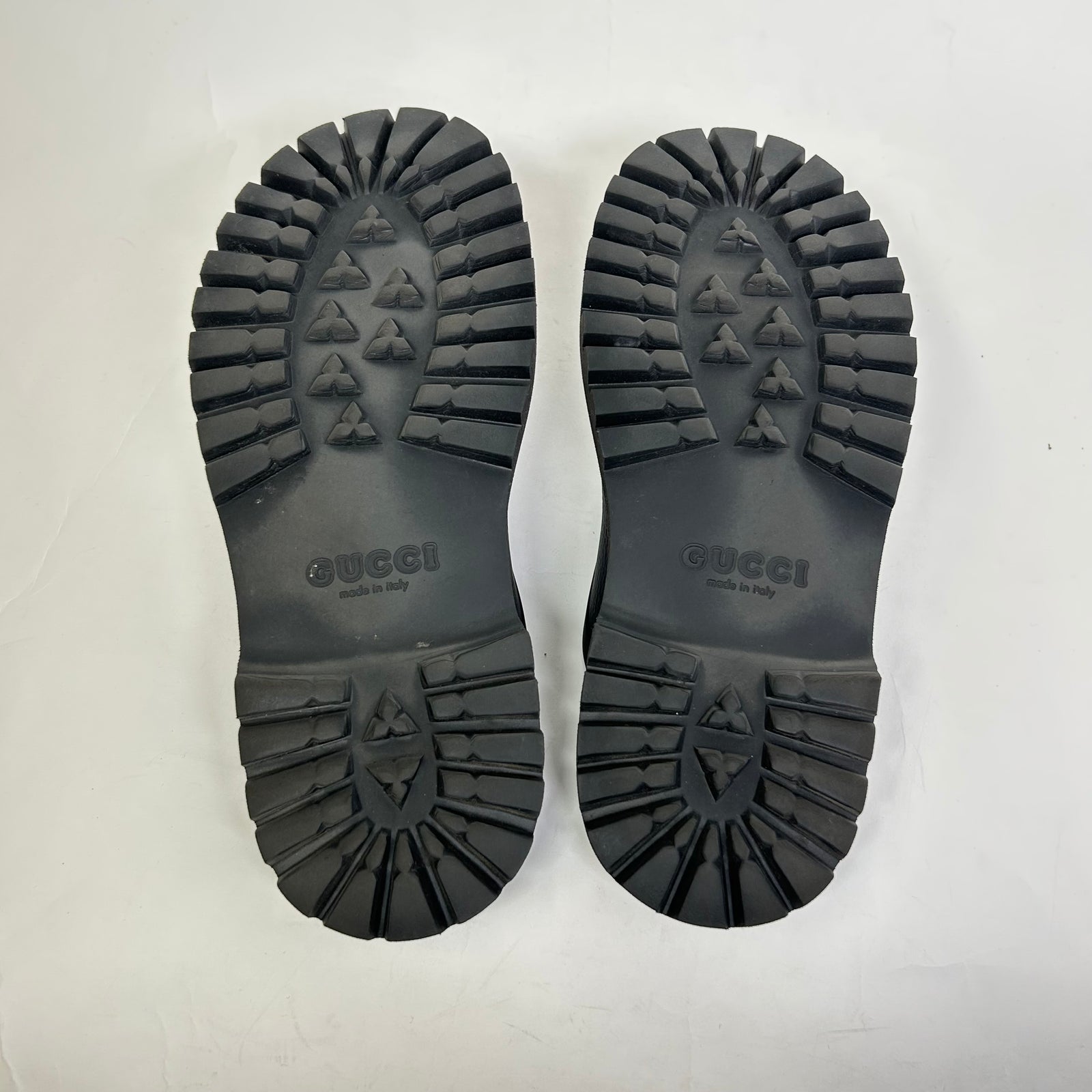 Gucci Black GG Rubber Sandals Size GG 8