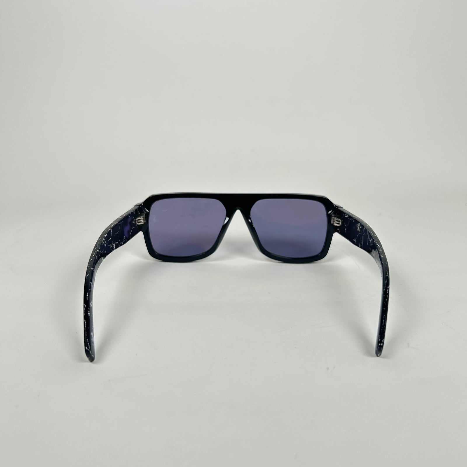 Prada Black Marble Square Sunglasses