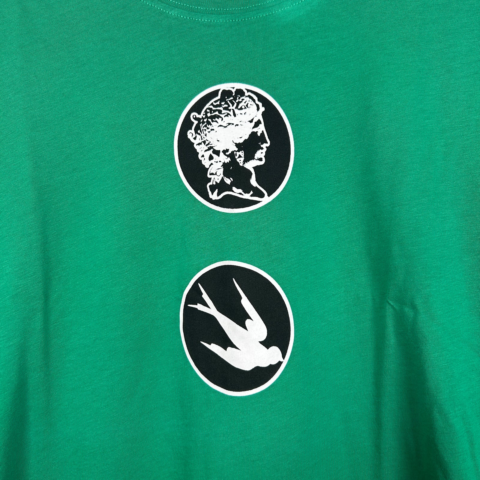 Alexander Mcqueen MCQ Green Graphic T-Shirt Size M