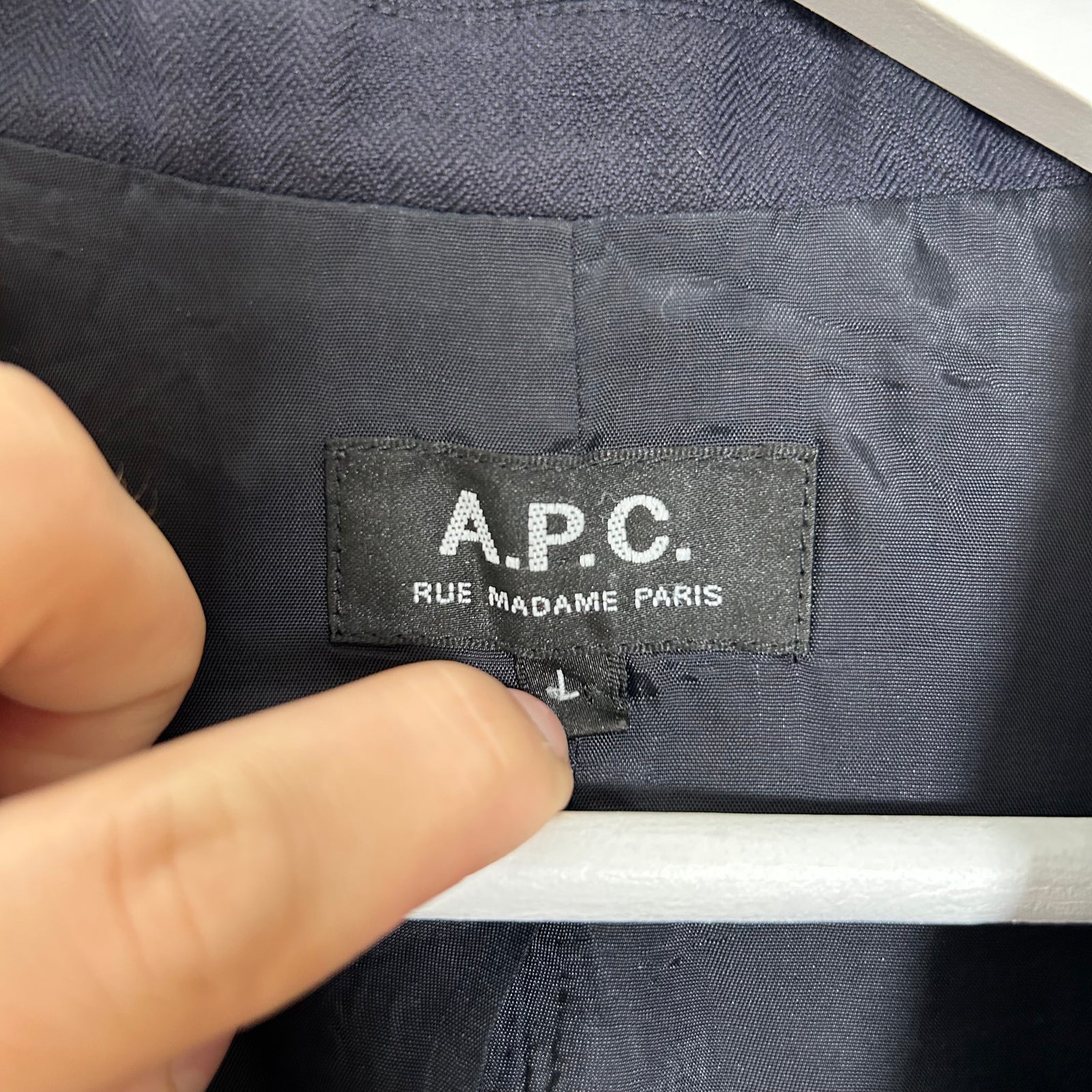 A.P.C Navy Blazer Size L