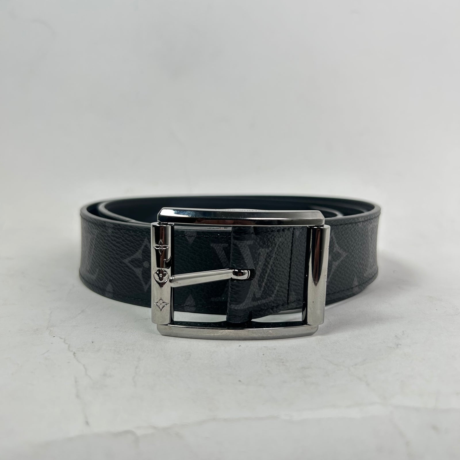 Louis Vuitton Monogram Eclipse Uptown 35MM Belt