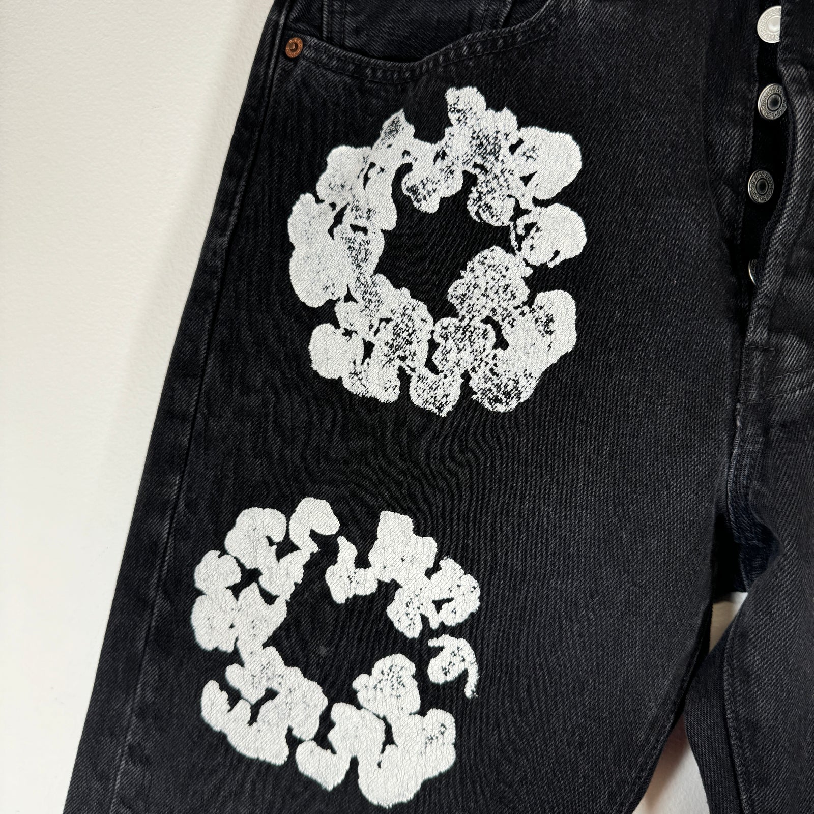 Denim Tears Black Wreath Jeans Size 31